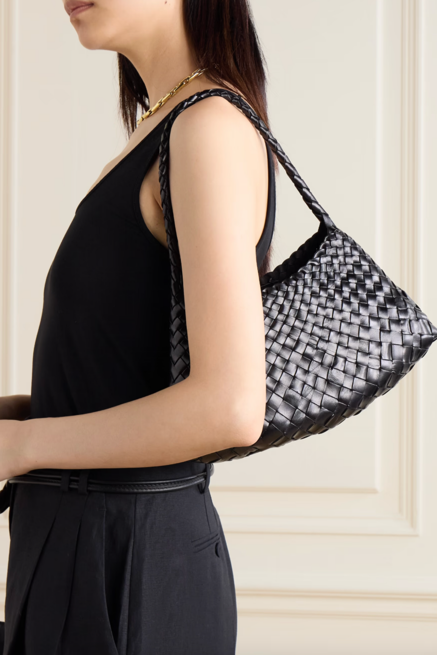Rosanna Mini Woven Leather Tote