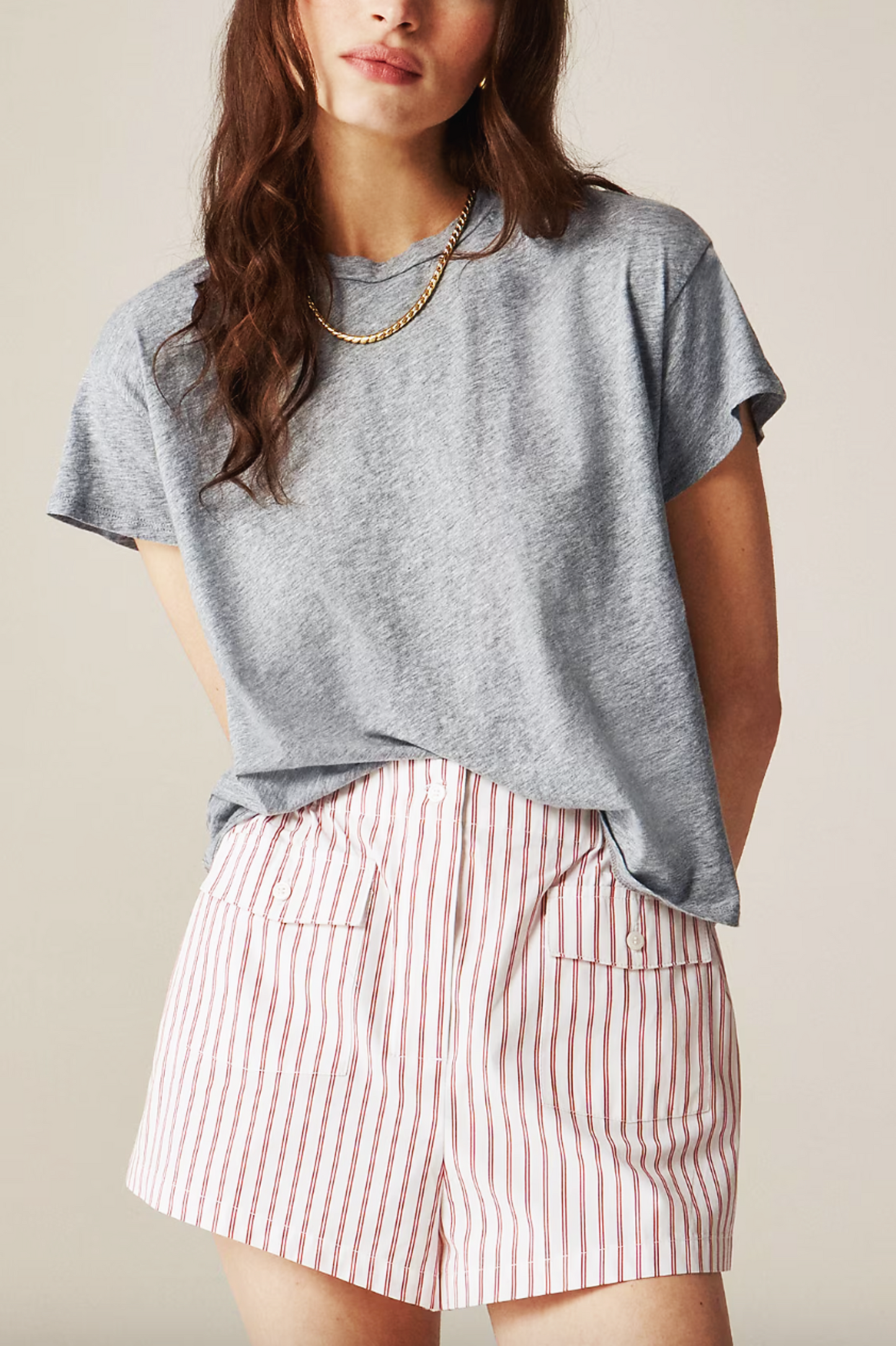 Feather Jersey Cropped T-shirt