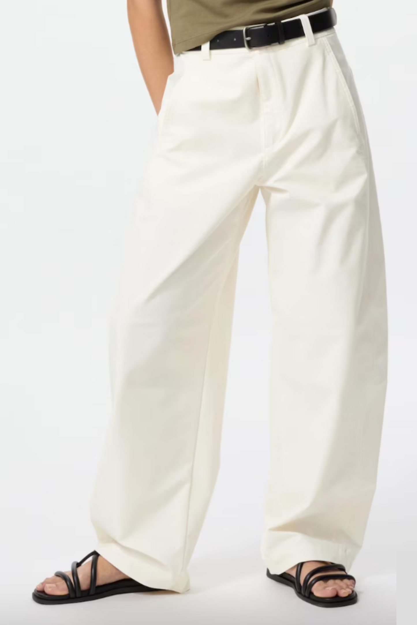 Jersey Barrel Leg Trousers