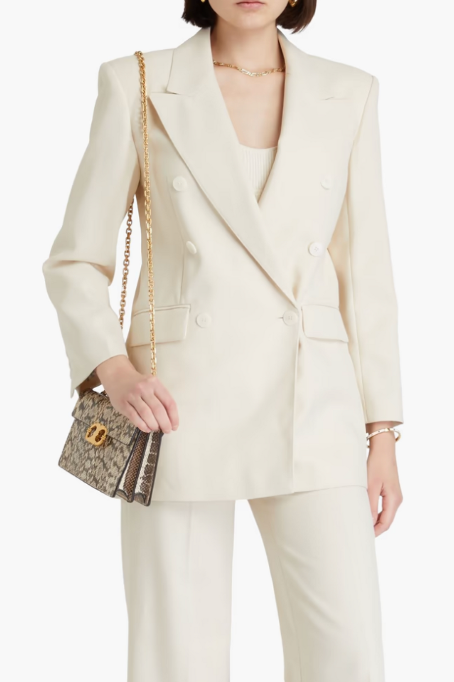 Double-breasted Woven Blazer