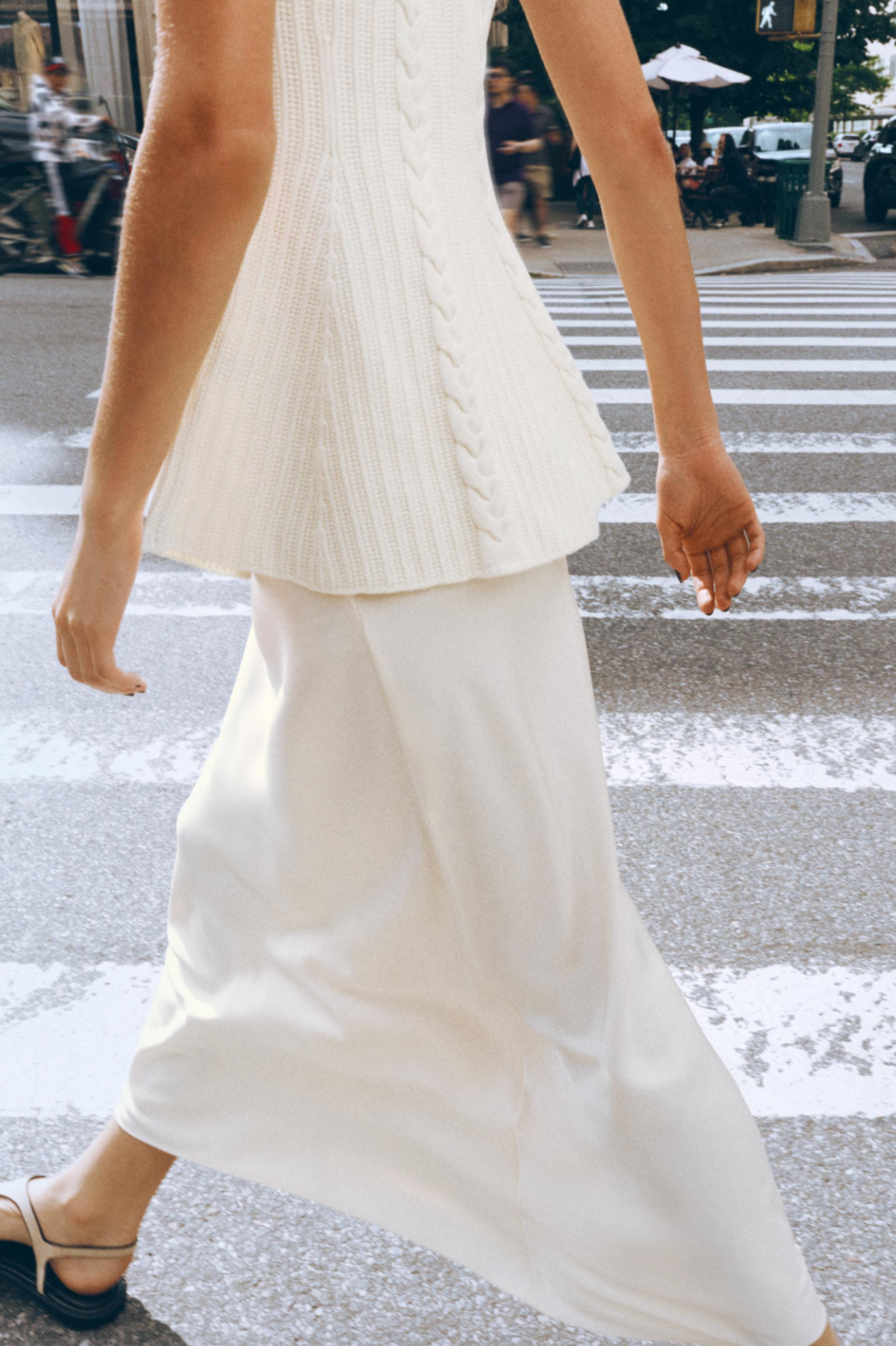 Satin Midi Skirt