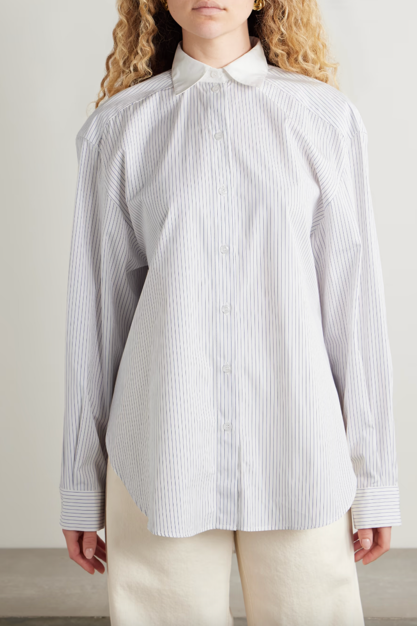 Striped Organic Cotton-poplin Shirt