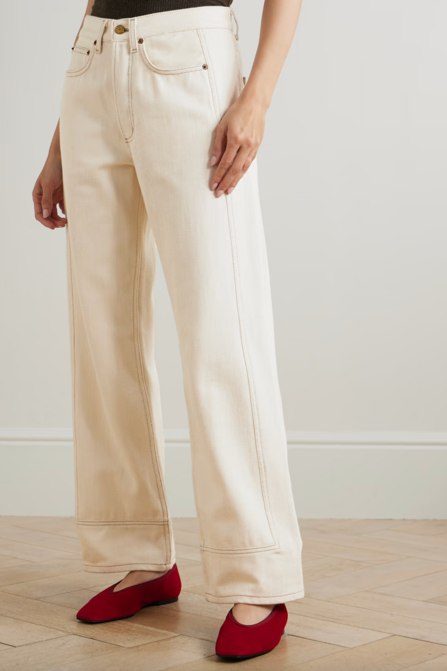 Charlot Mid-rise Wide-leg Jeans