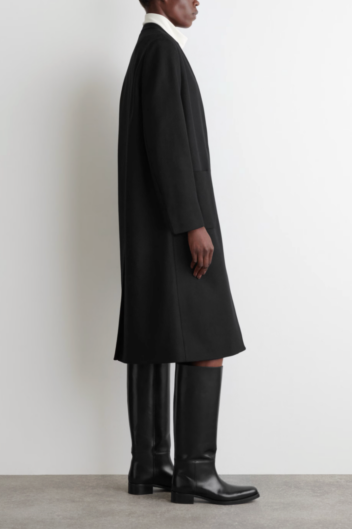 Leather Knee-High Boots