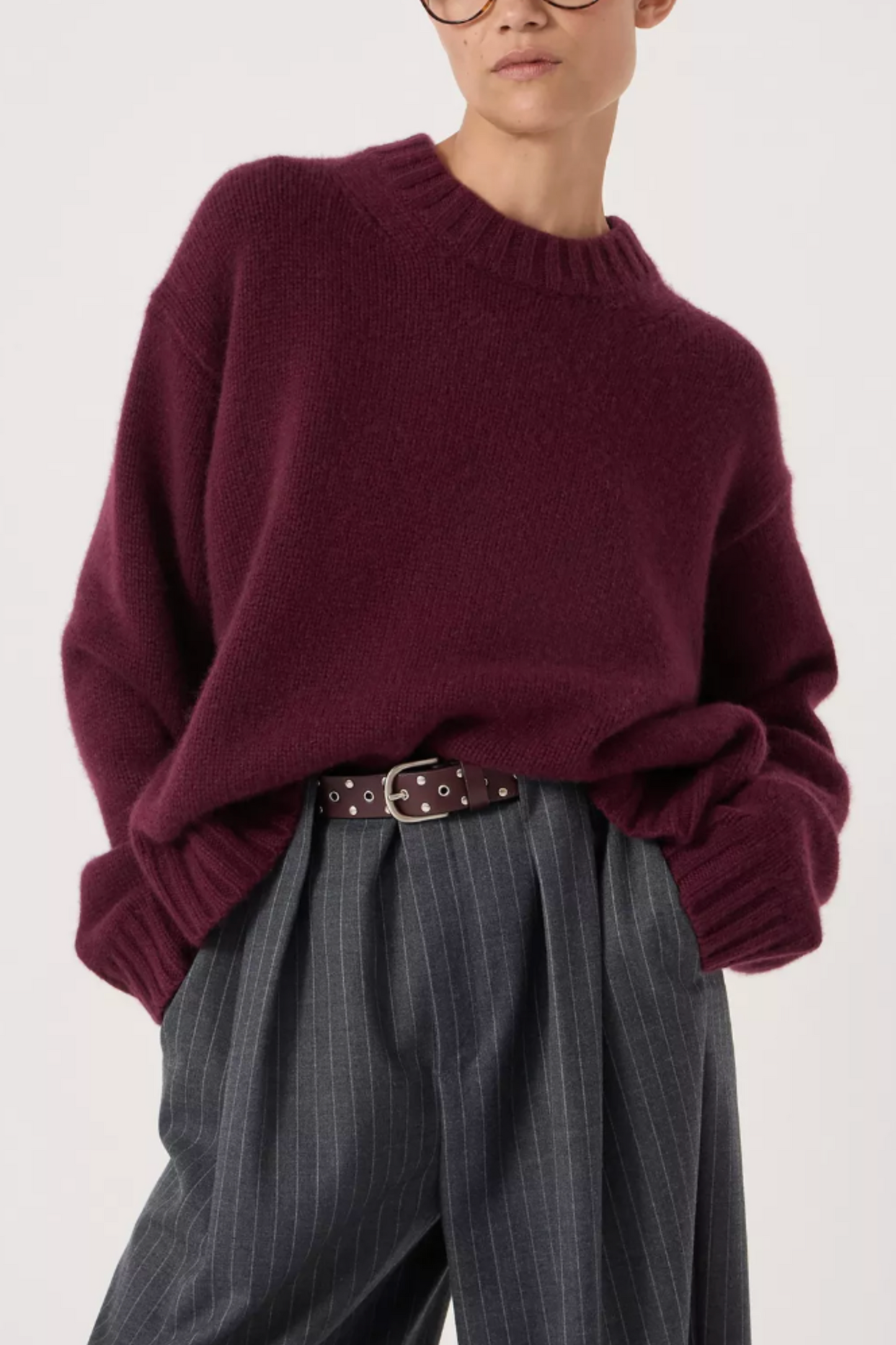 Cora Relaxed Chunky Cashmere Crew Jumper