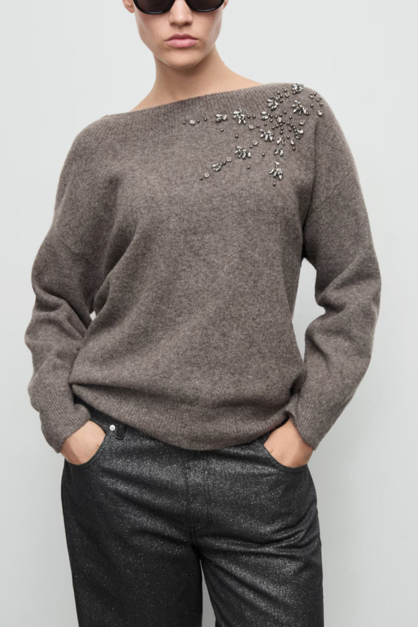 Crystal Detail Sweatshirt