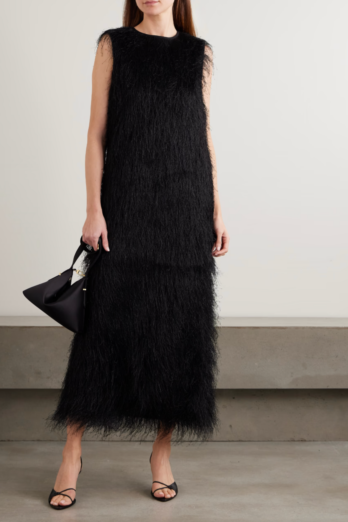 Tiwa Fringed Cotton-voile Maxi Dress