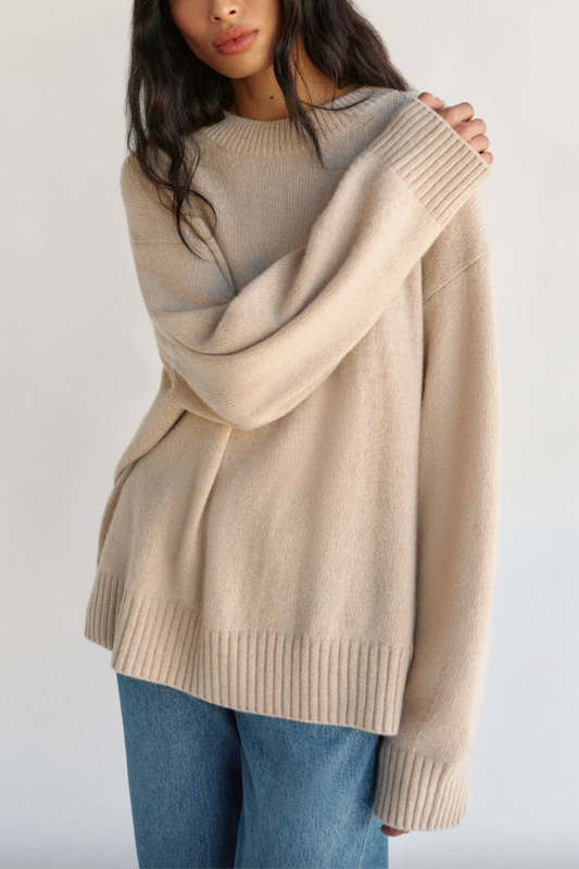 Cove Cashmere Oversized Crew