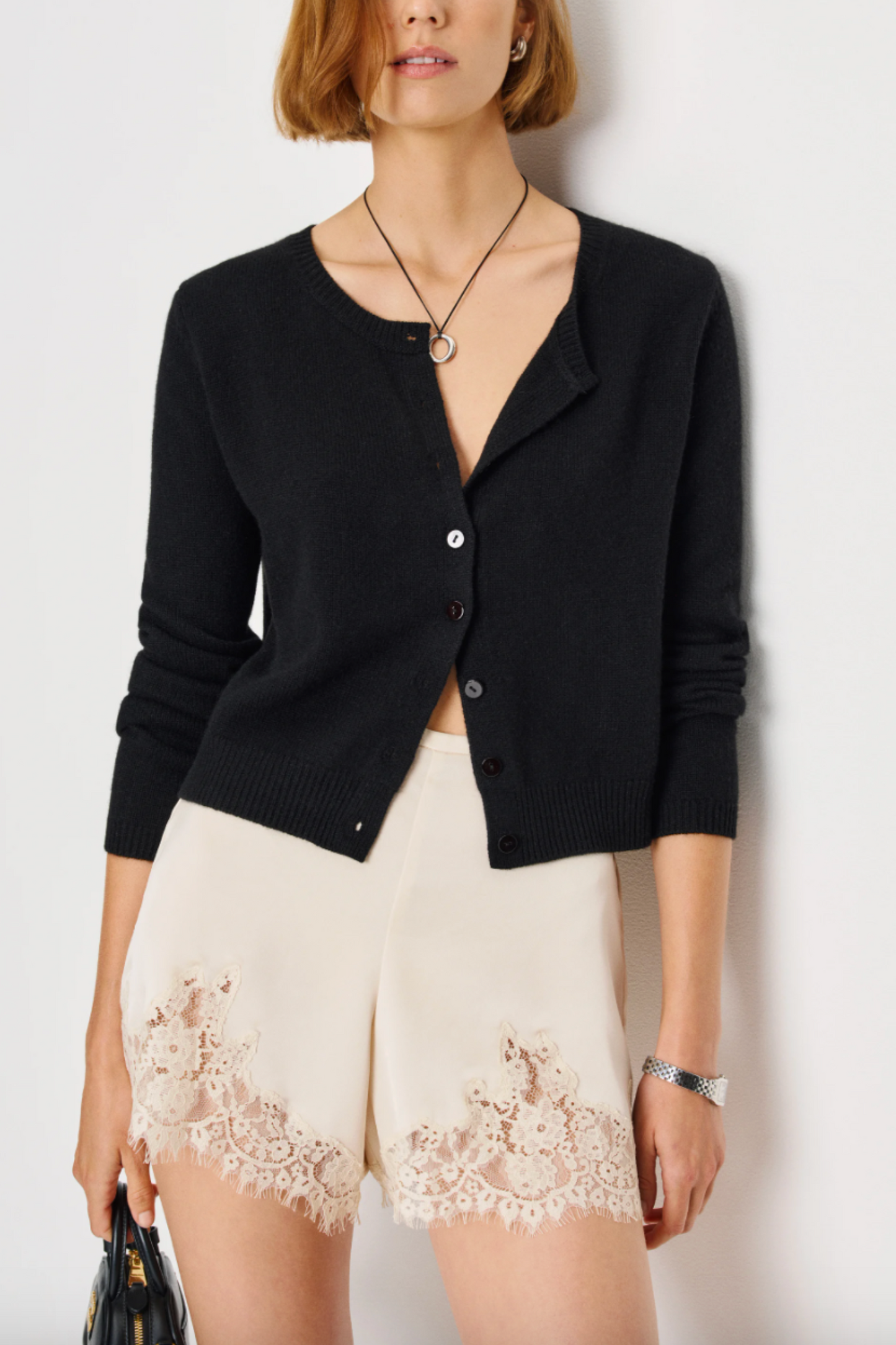 Clara Cashmere Crew Cardigan