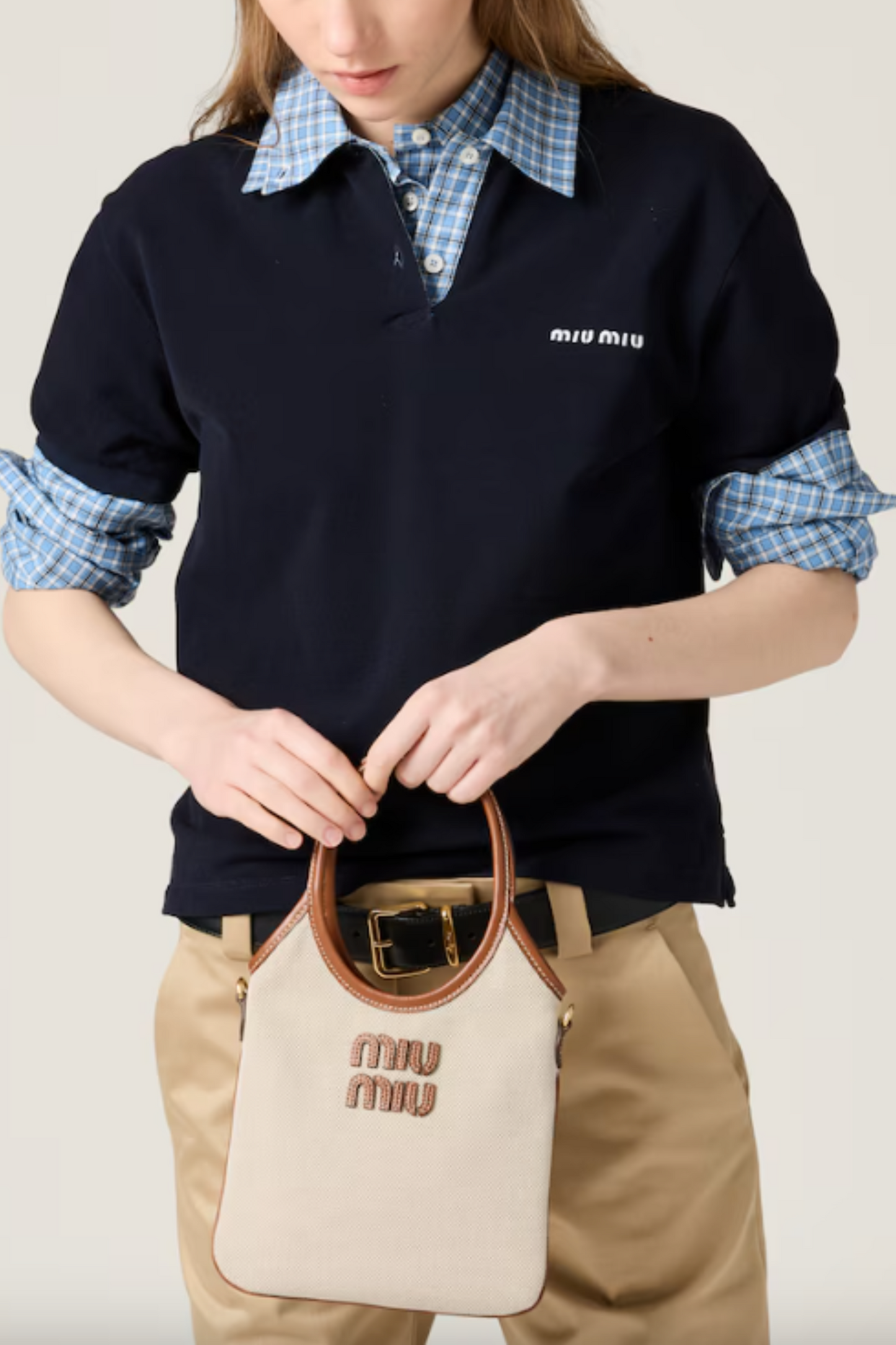 Ivy Canvas and Leather Bag