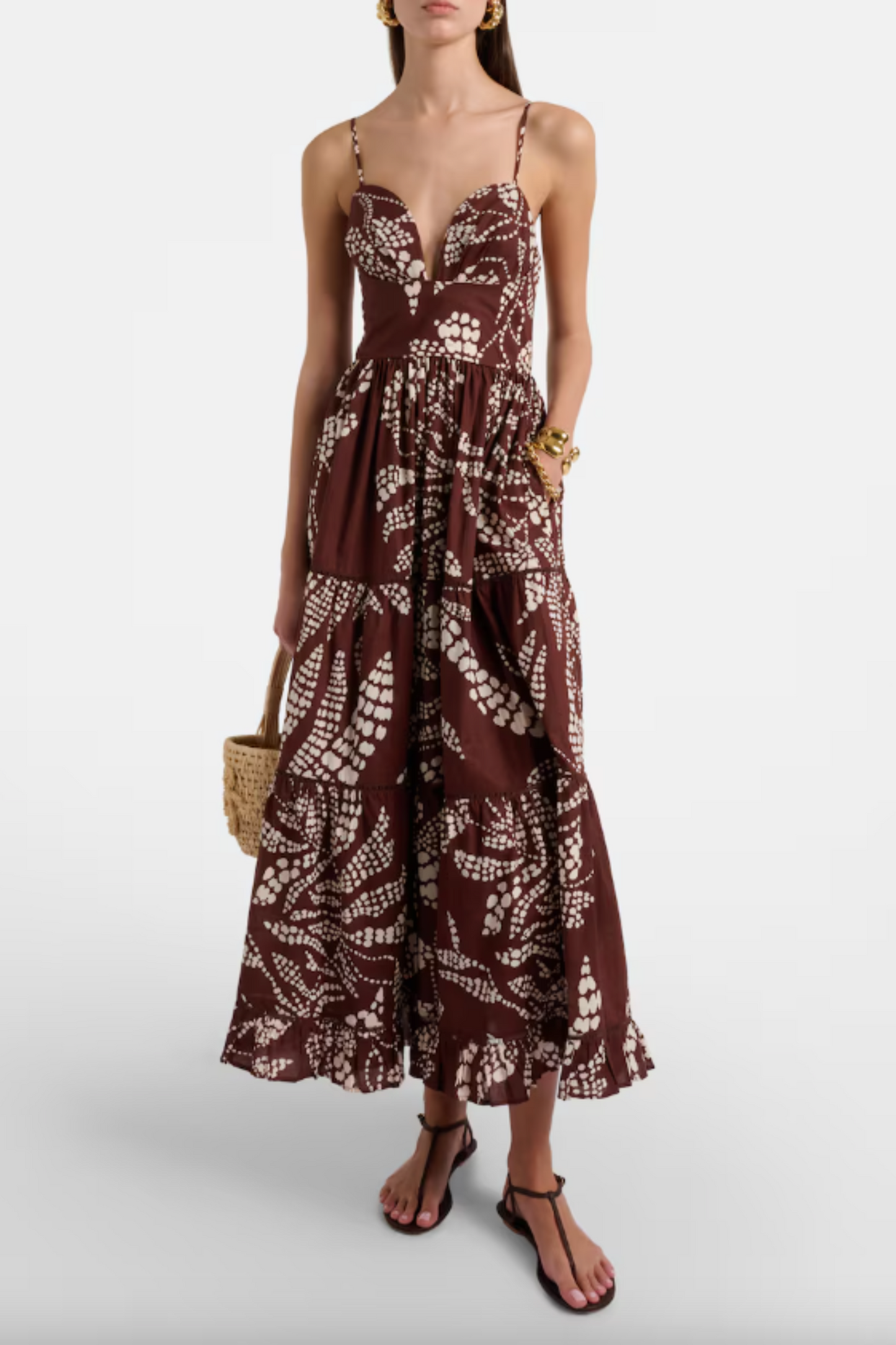 Milena Printed Tiered Maxi Dress
