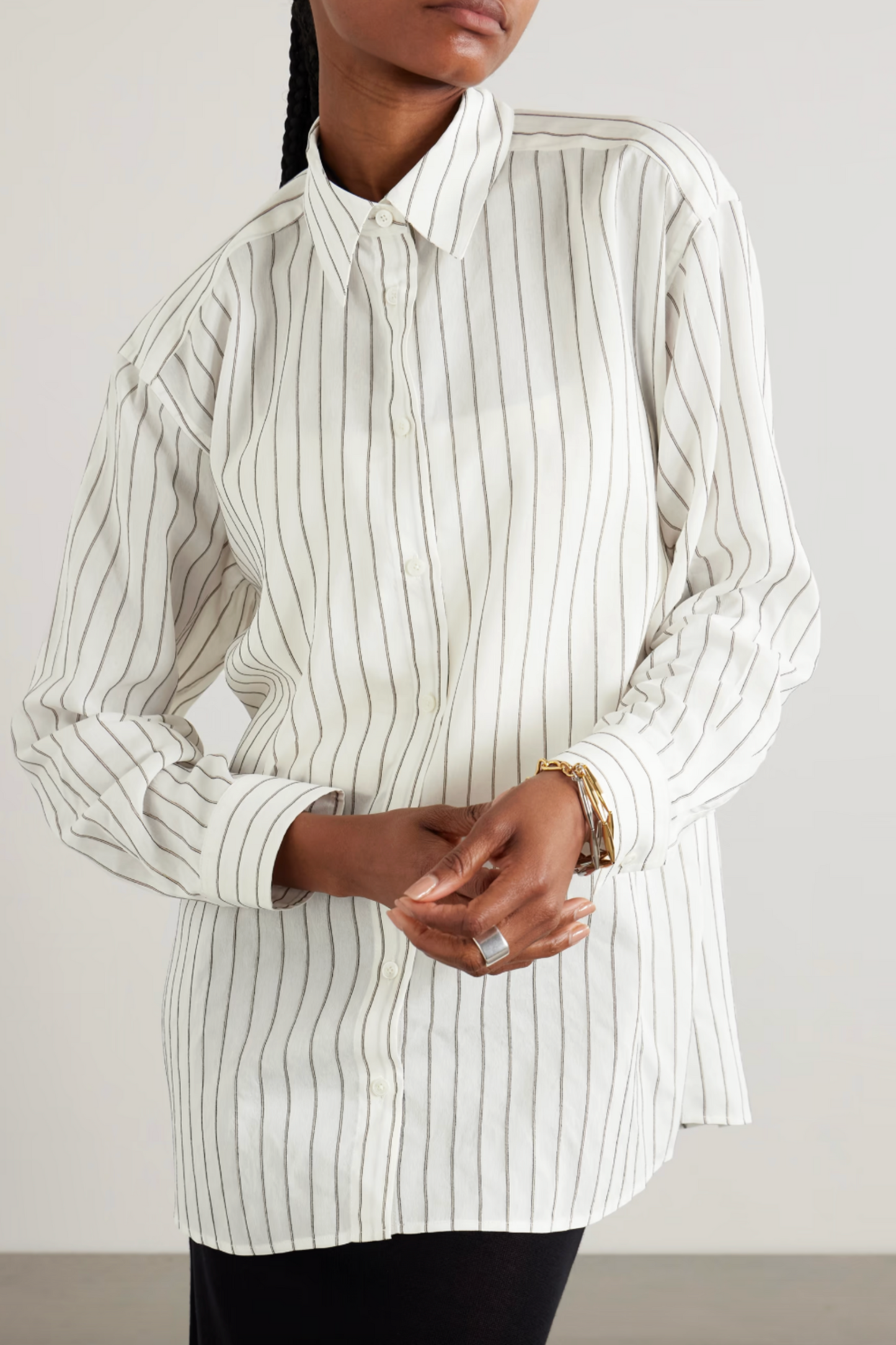Striped Voile Shirt