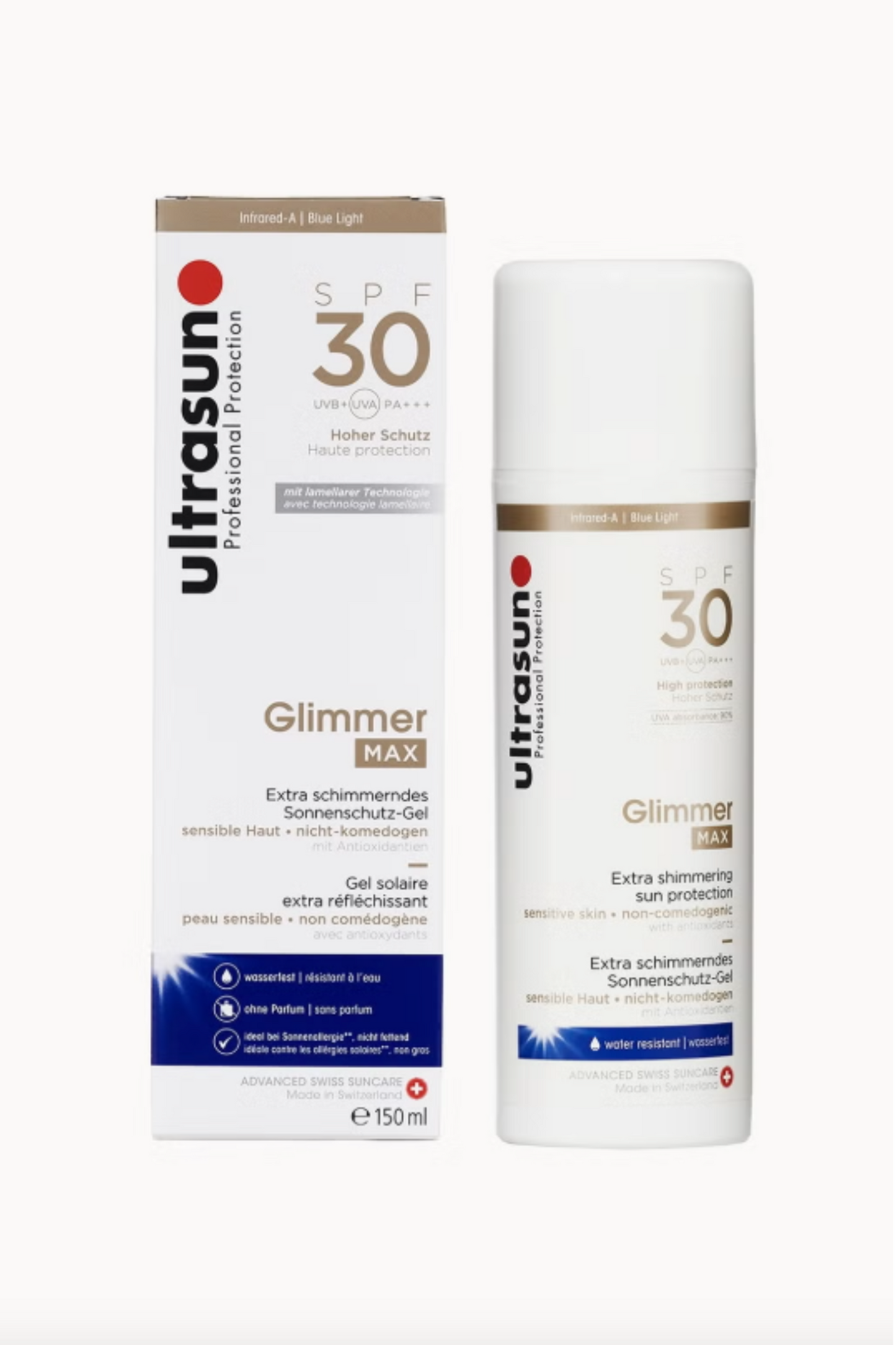 Ultrasun SPF30 Glimmer Max 150ml