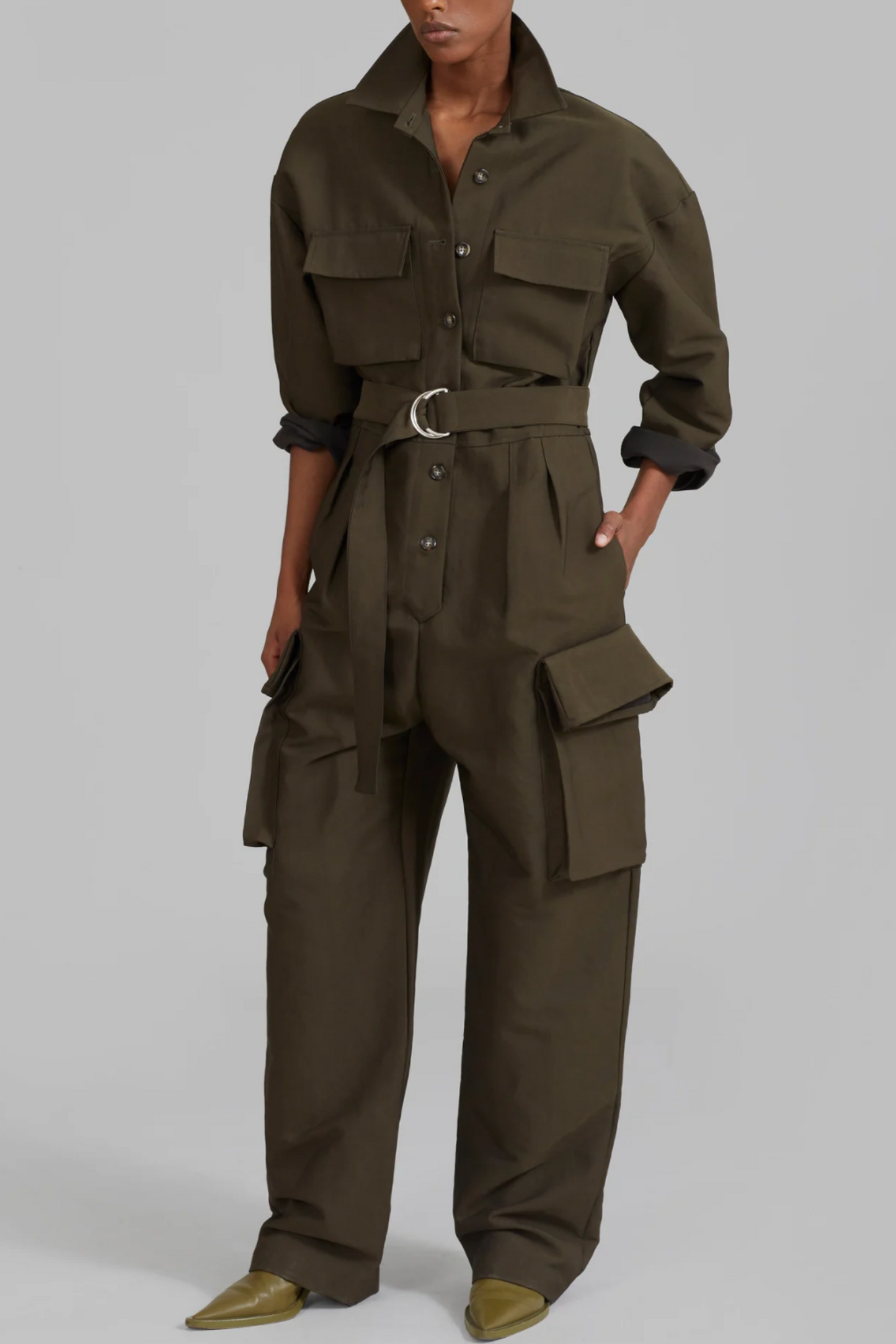 Linda Jumpsuit Dark Olive