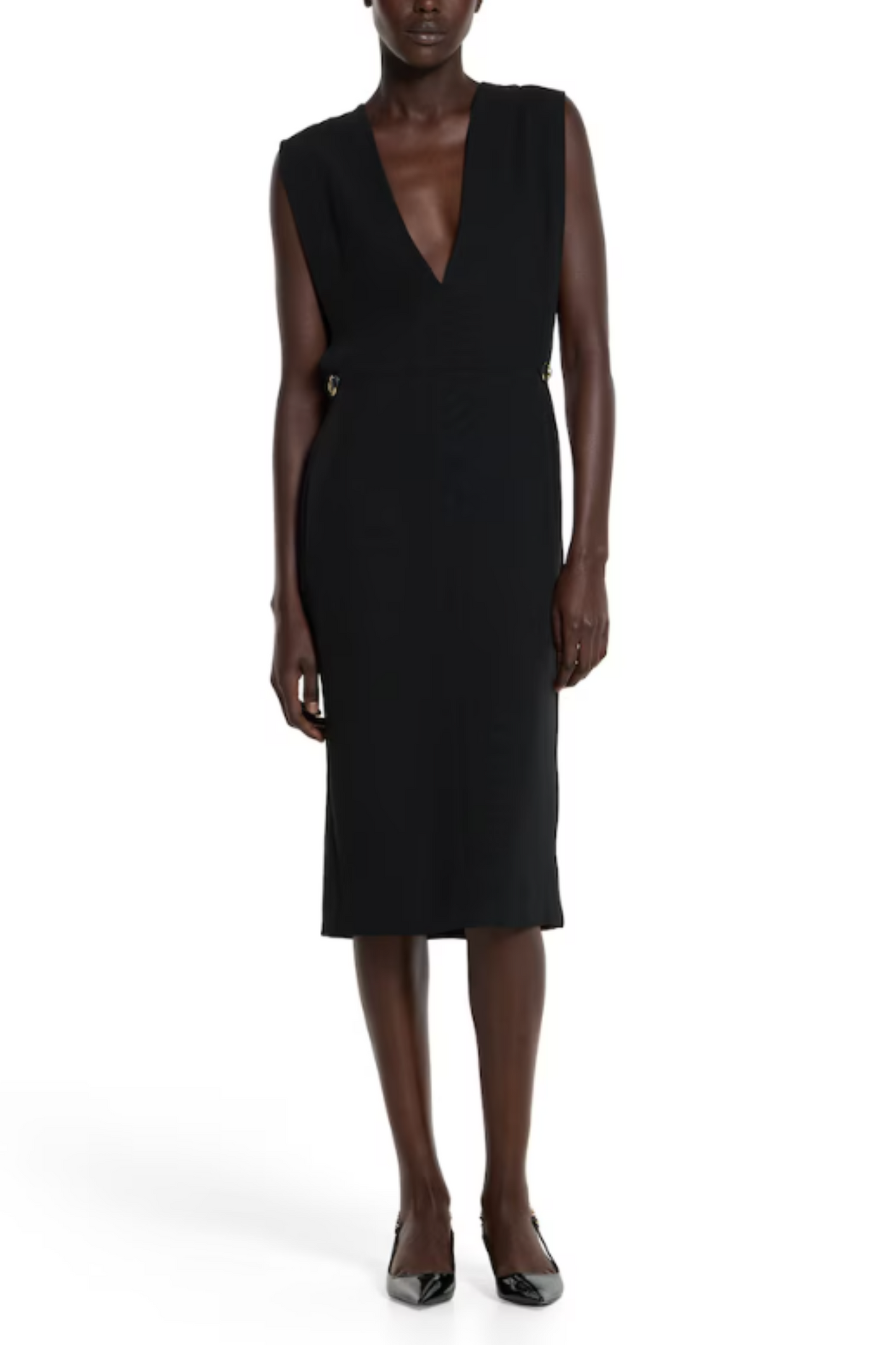 Satin dress with Horsebit