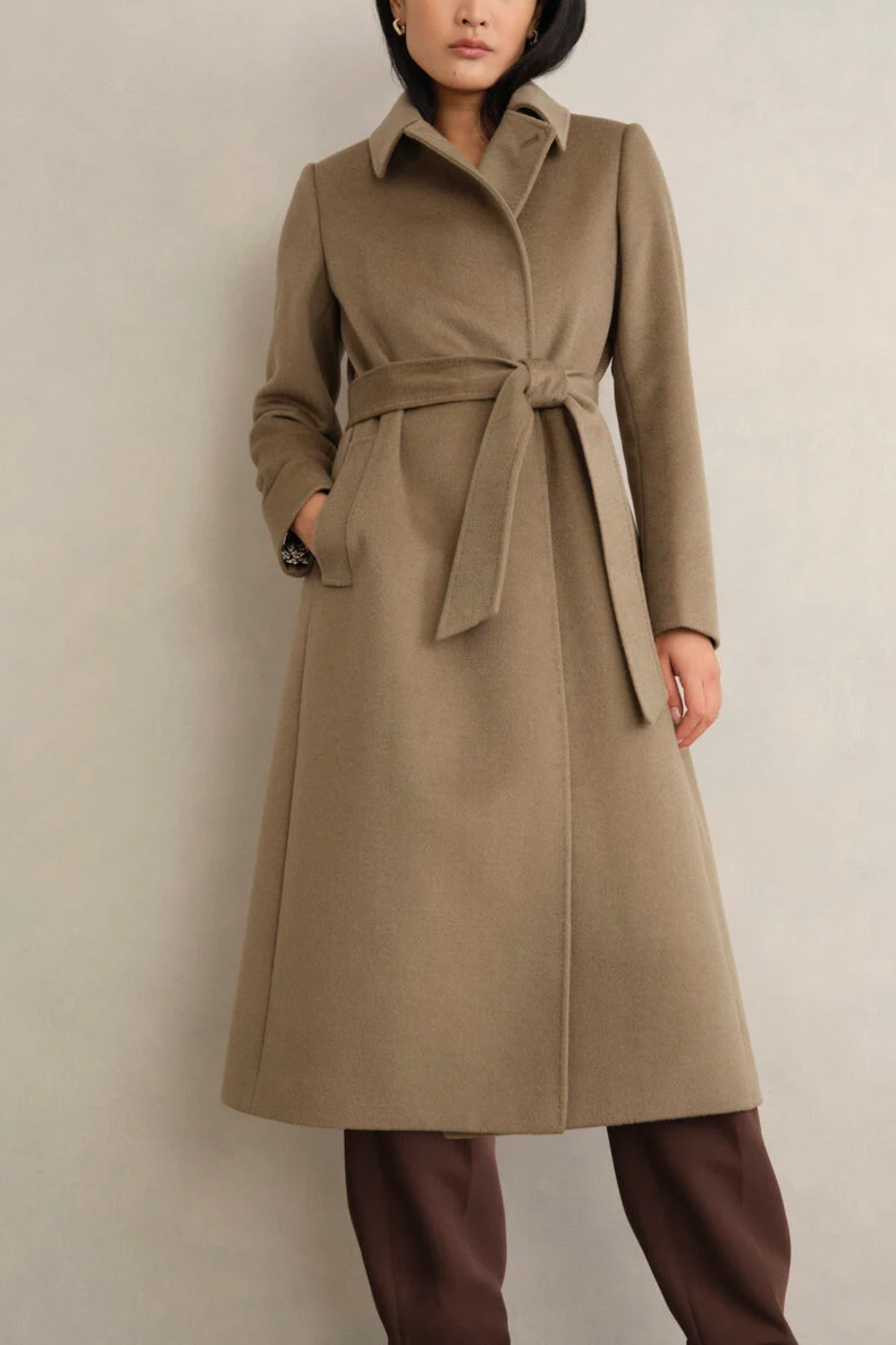 Livia Wool Wrap Coat