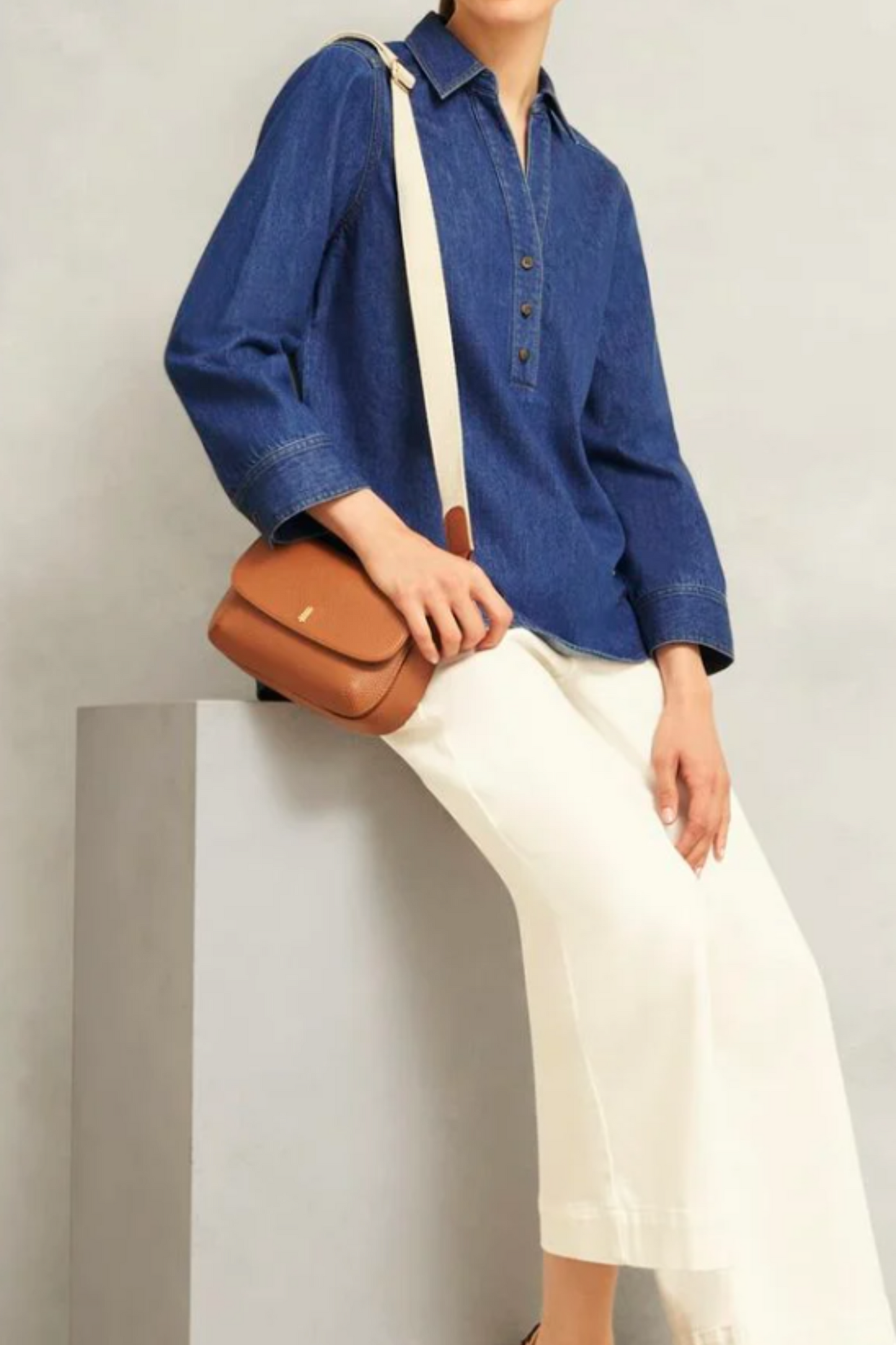 Elena Denim Blouse