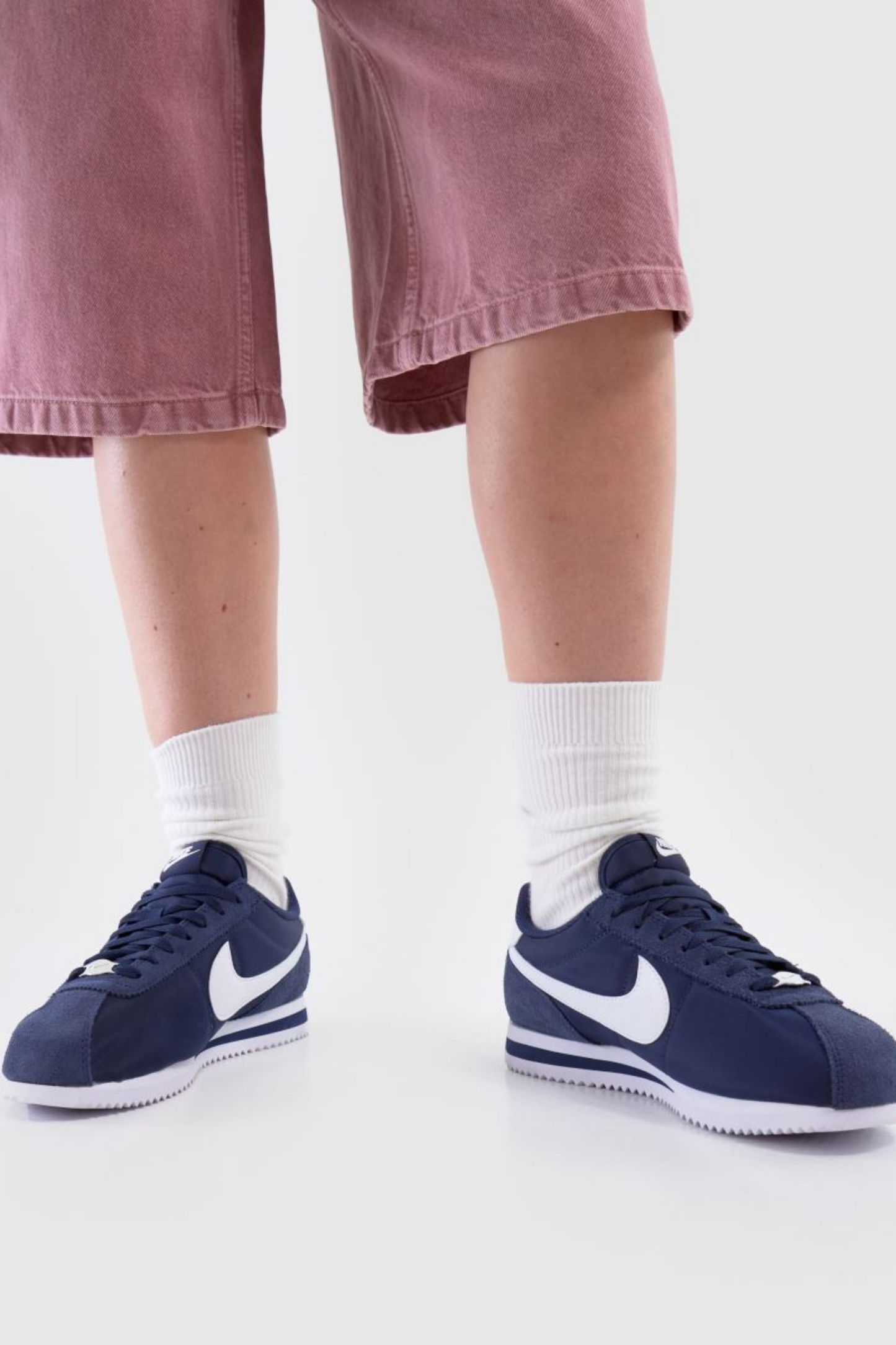Cortez Trainers in Navy & White
