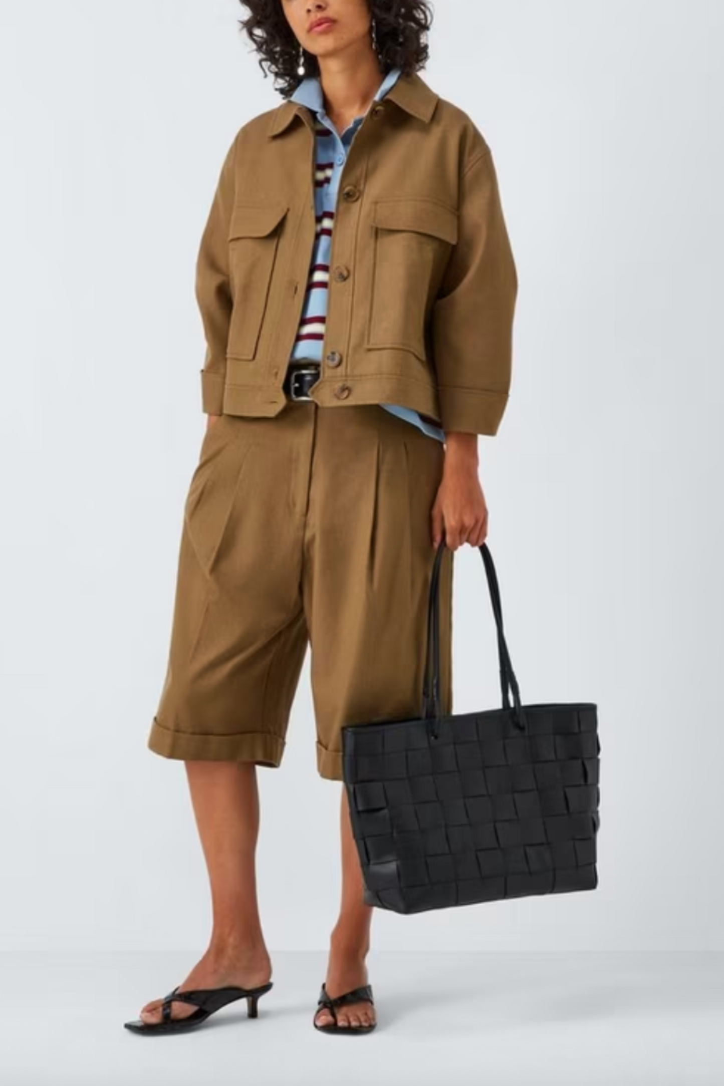 Woven Leather Tote Bag