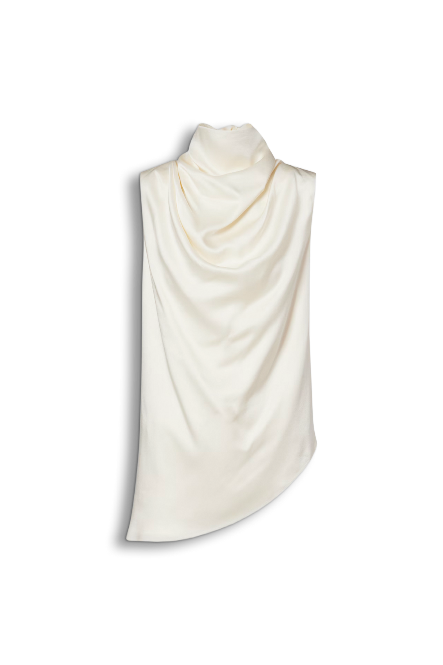 Draped Satin Top
