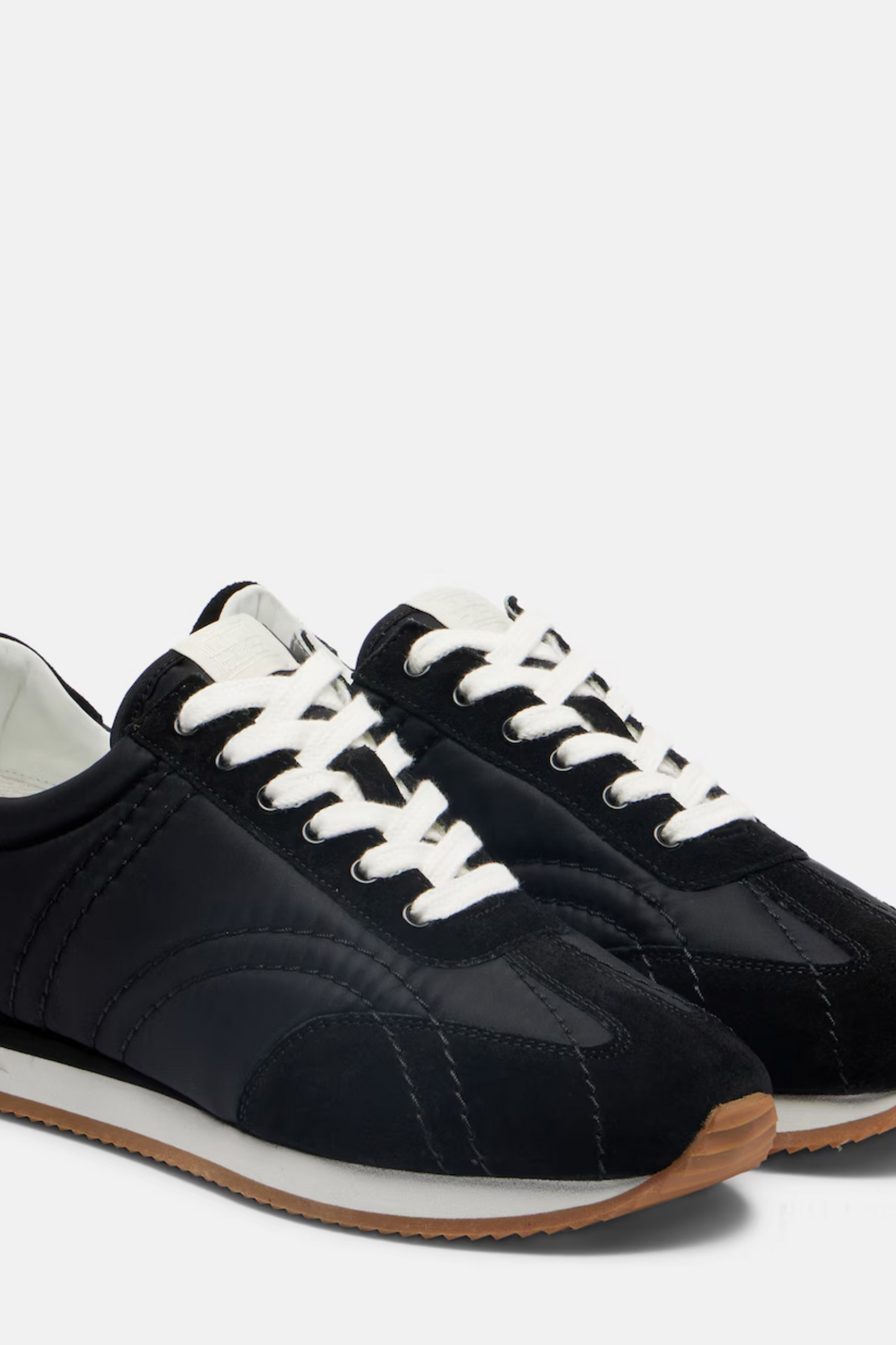 Suede-trimmed Sneakers
