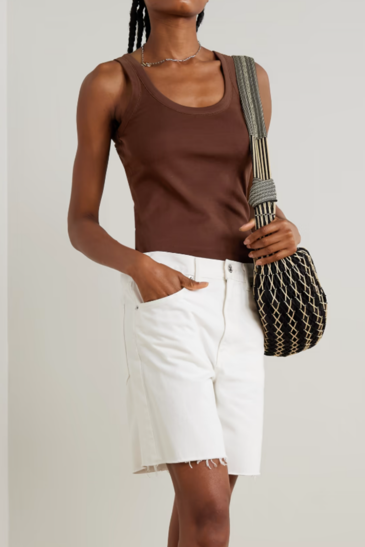 Ribbed Cotton Tank Top
