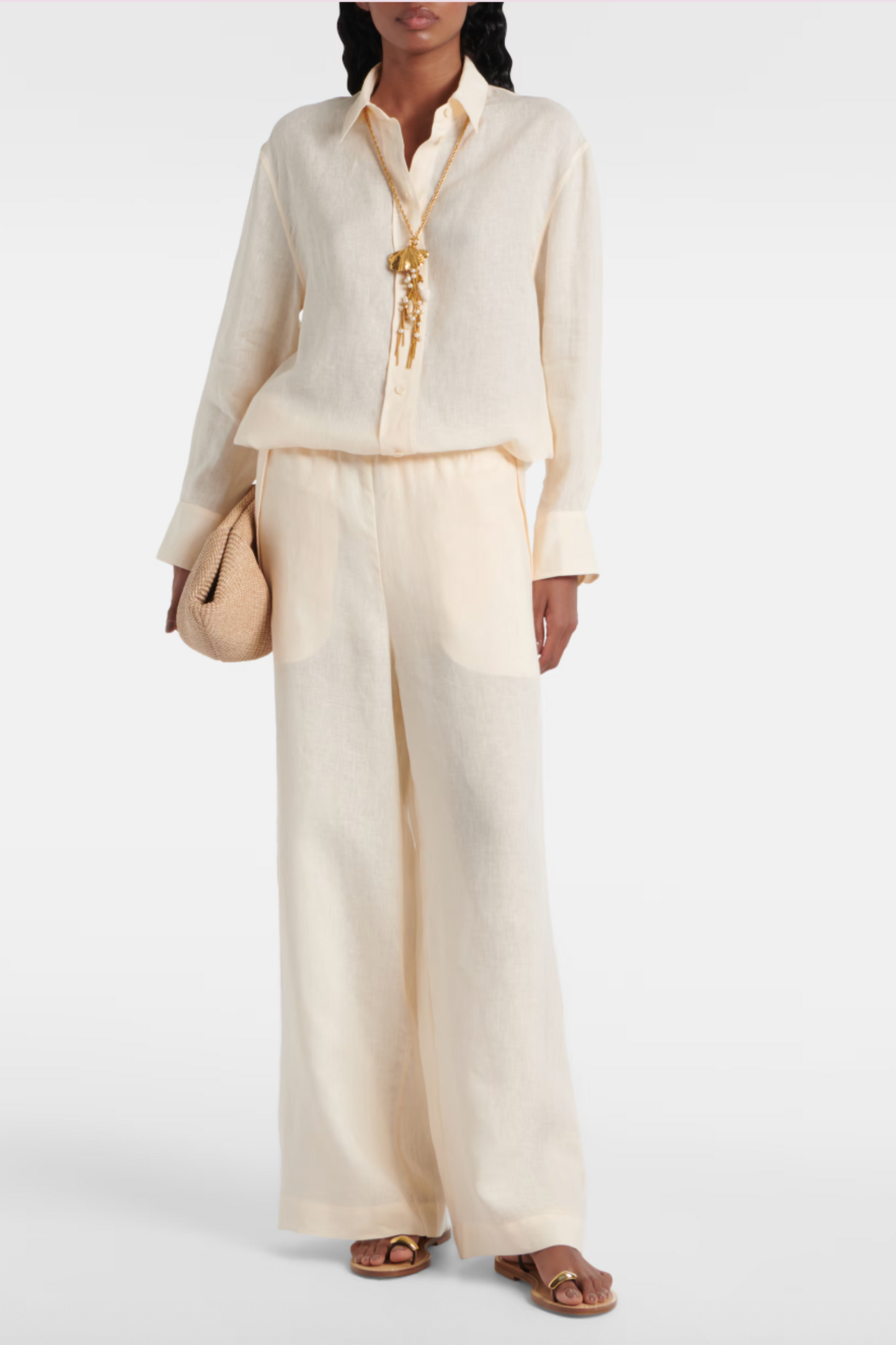 Select Linen Wide-Leg Pants