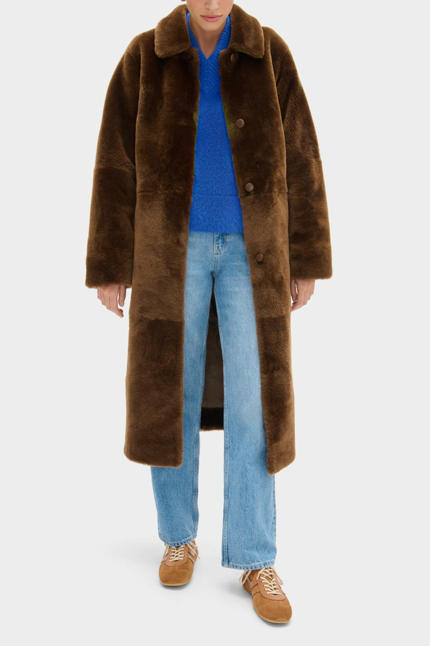 Rafella Shearling Fur Coat