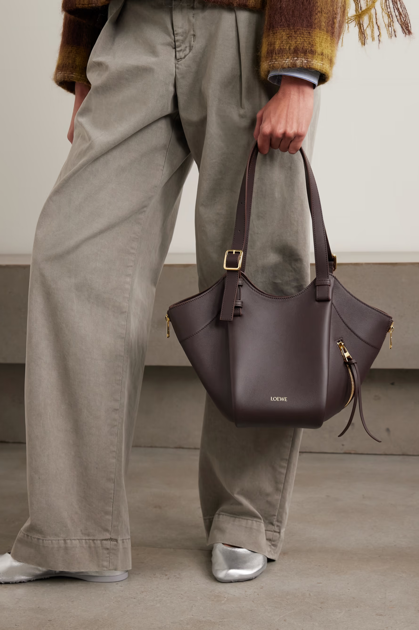 Hammock Flip Leather Tote