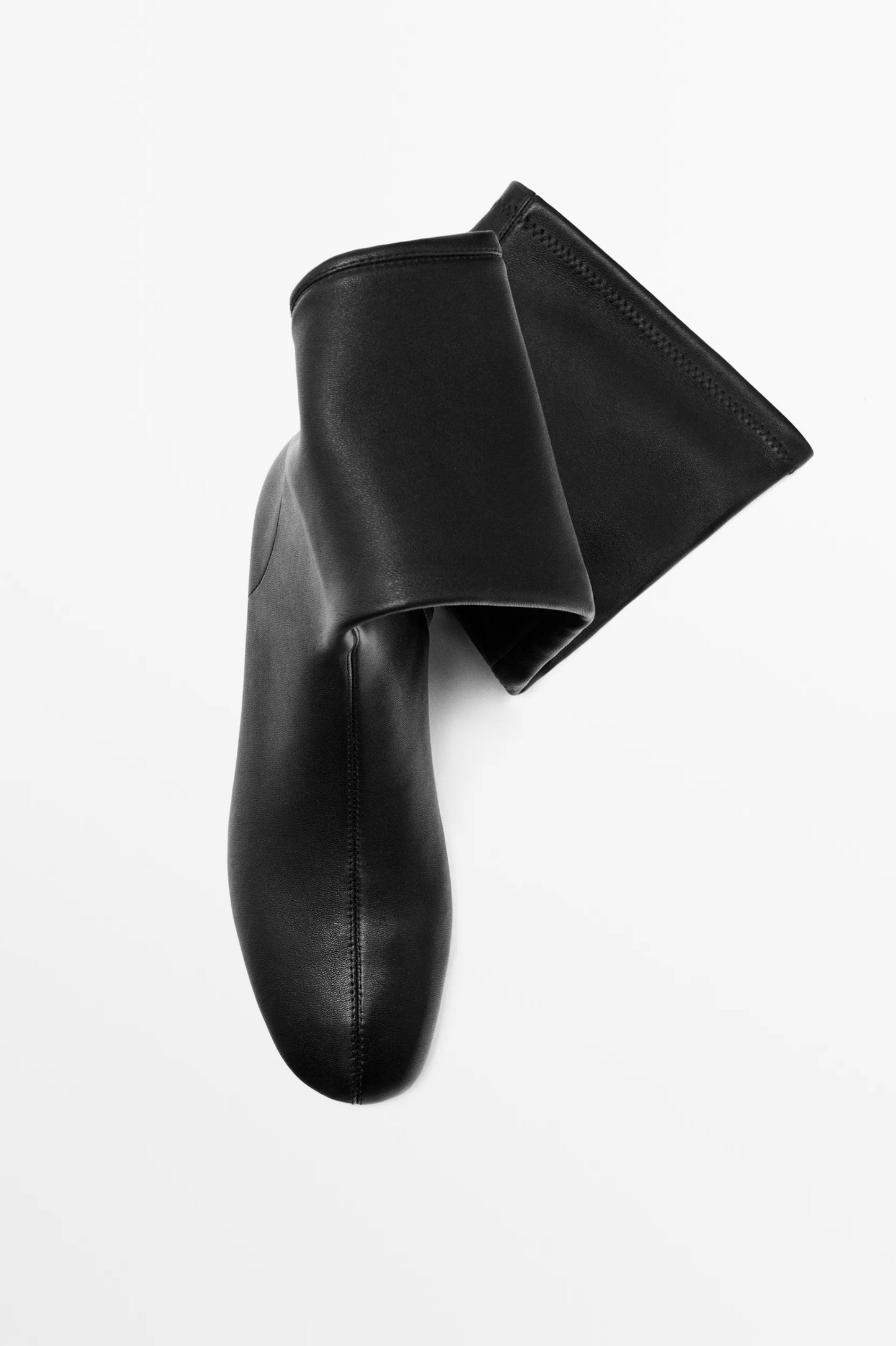 Leather Boots with Stretch Leg