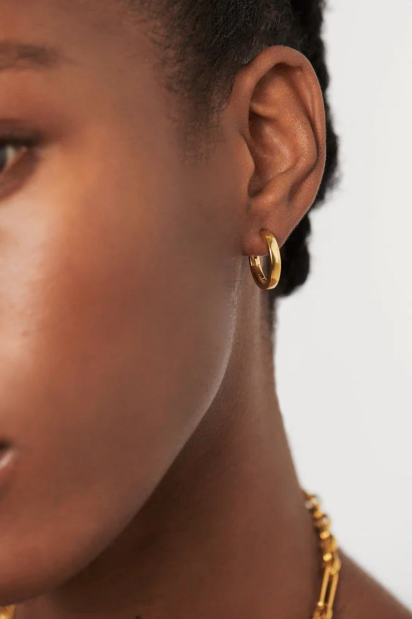 Classic Flat Small Hoop Earrings