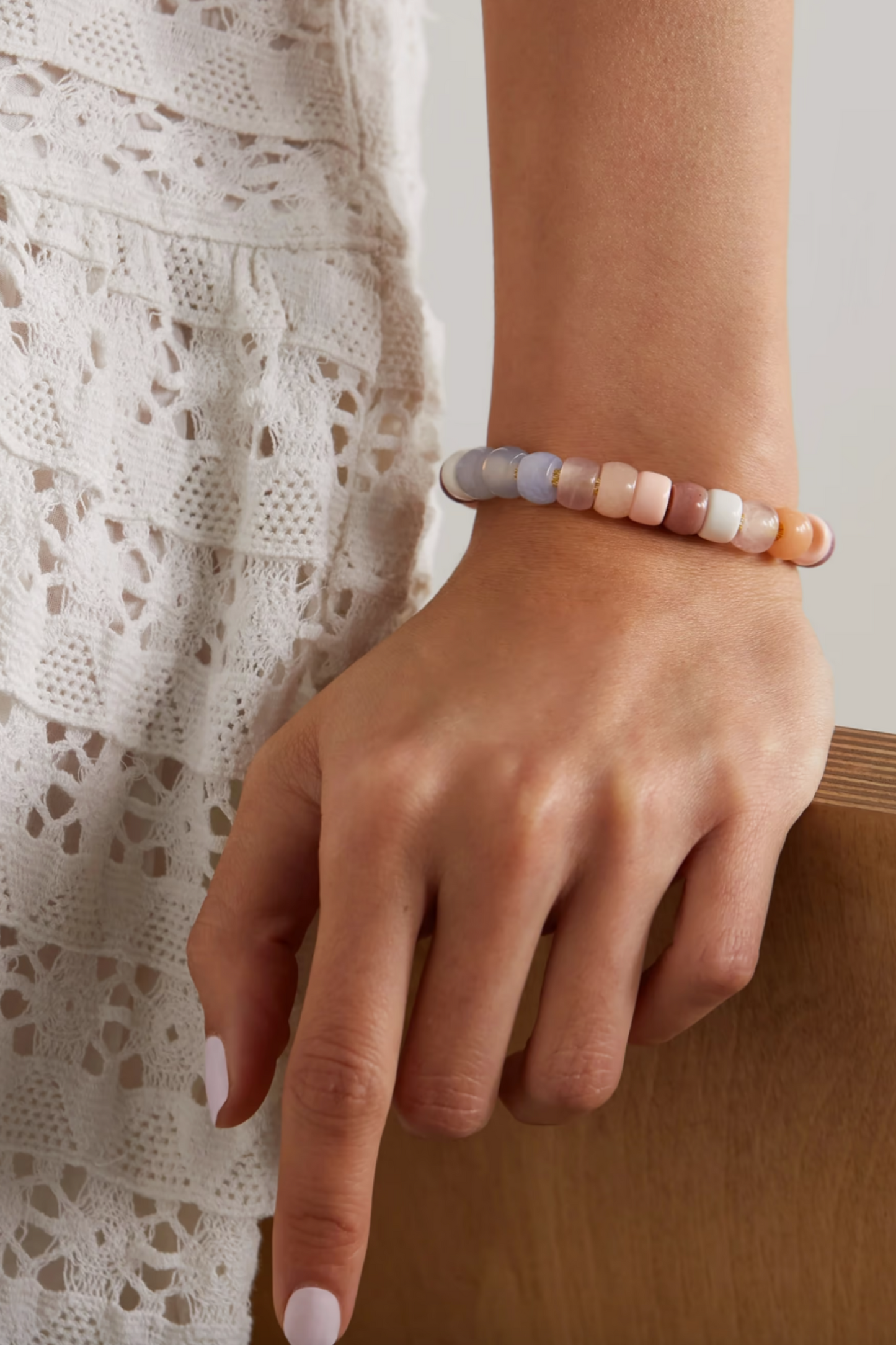 Forte Beads-18-Karat Gold and Lurex Multi-stone Bracelet