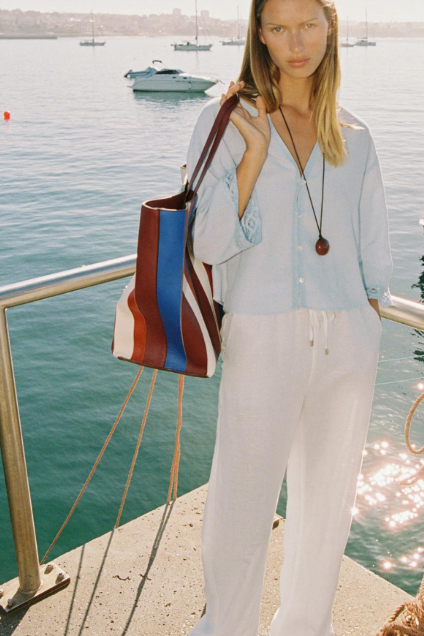 Leather Stripe Maxi Shopper Limited Edition