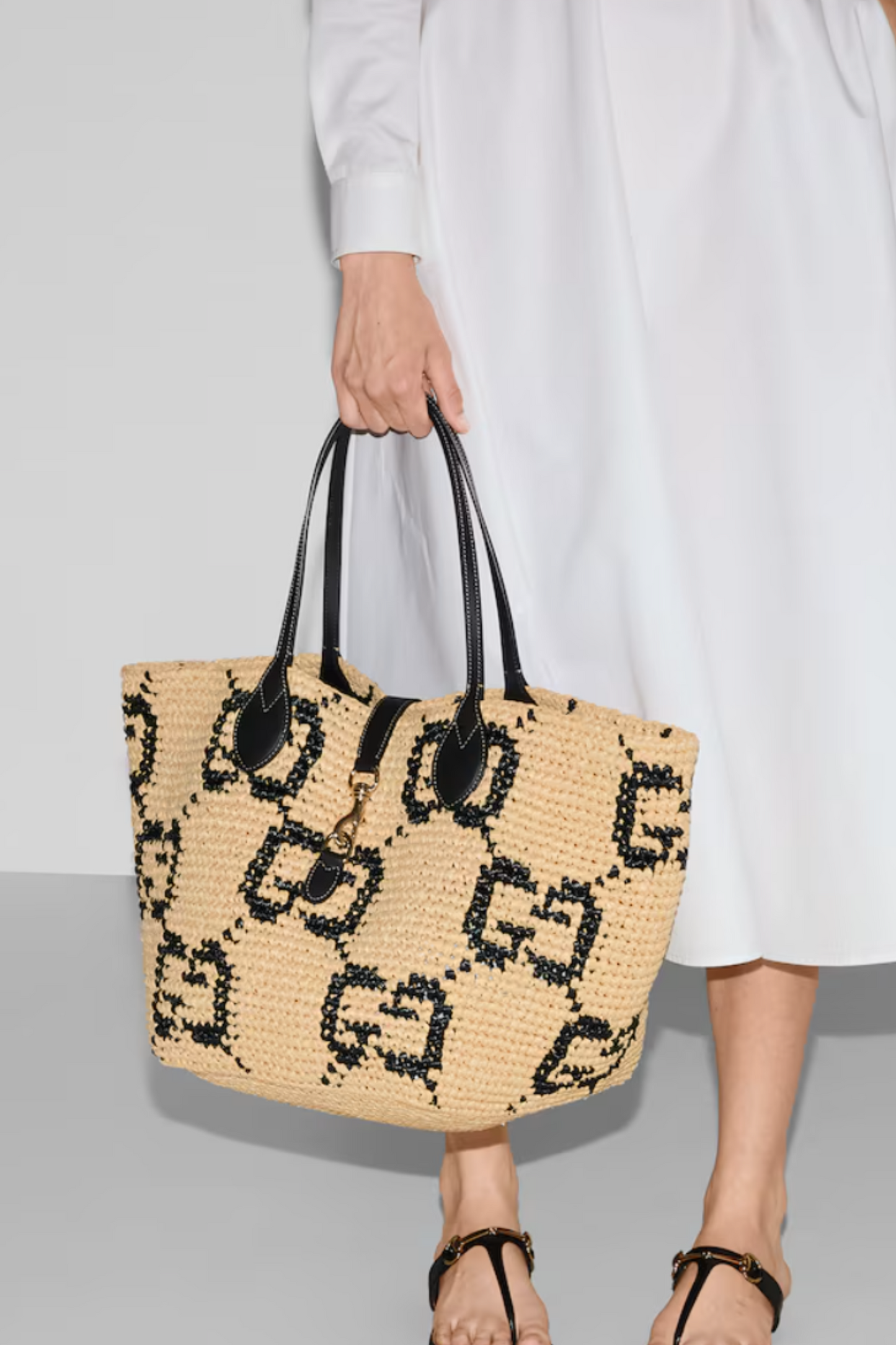 Woven Medium Tote Bag