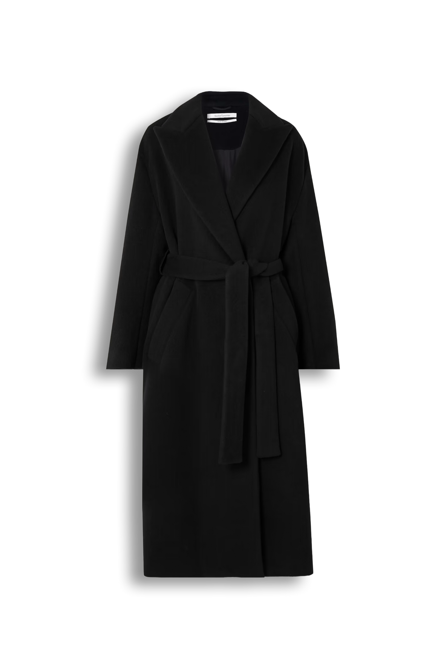 Belted Double-Breasted Wool Coat