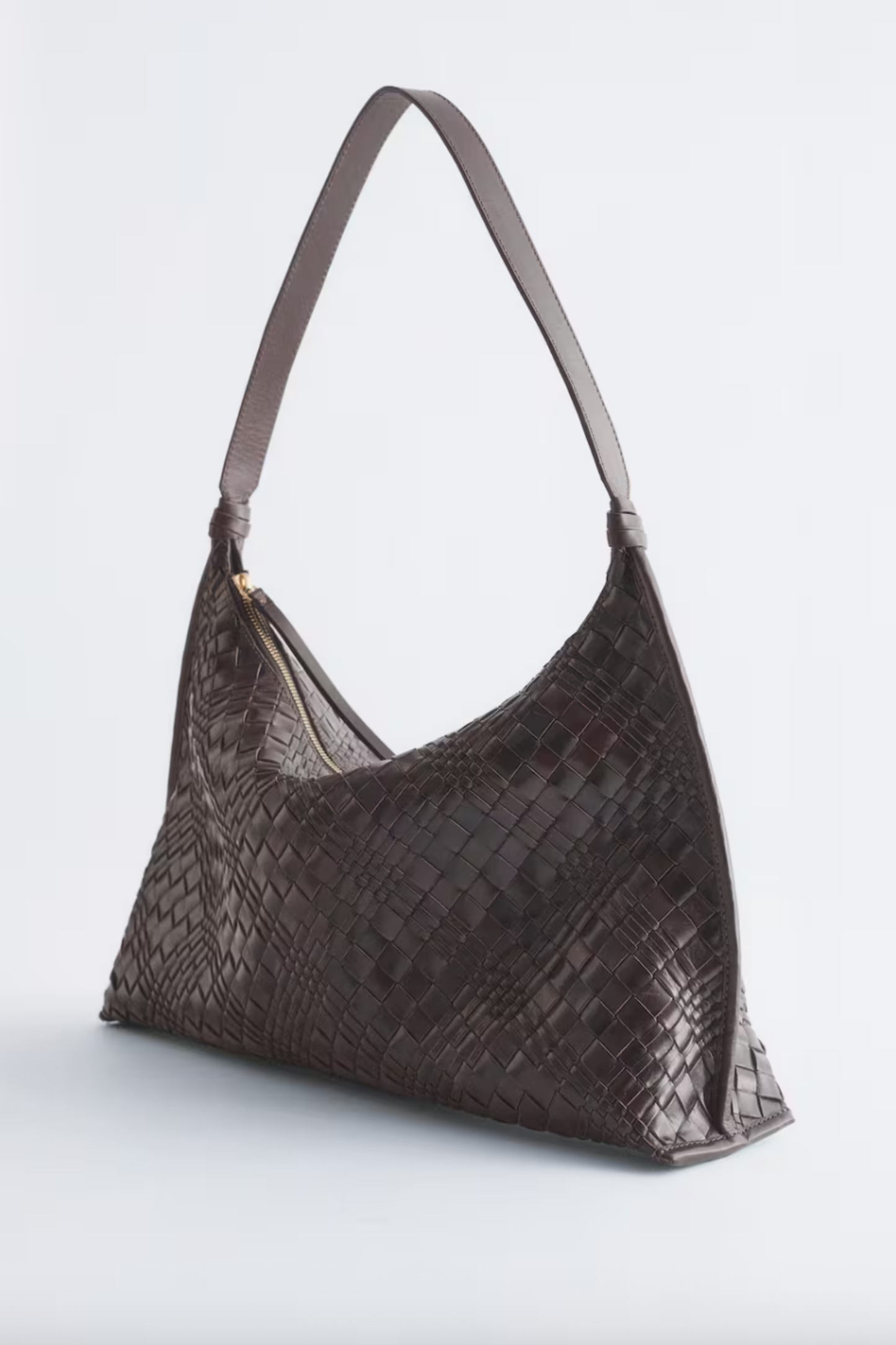 Interwoven Leather Tote Bag