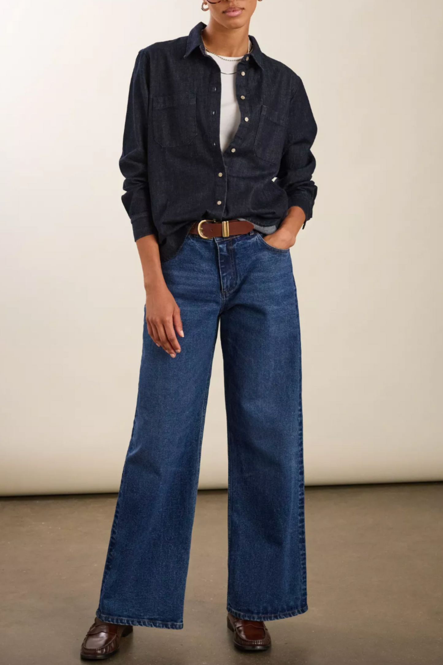 Hattie Long Sleeve Denim Shirt