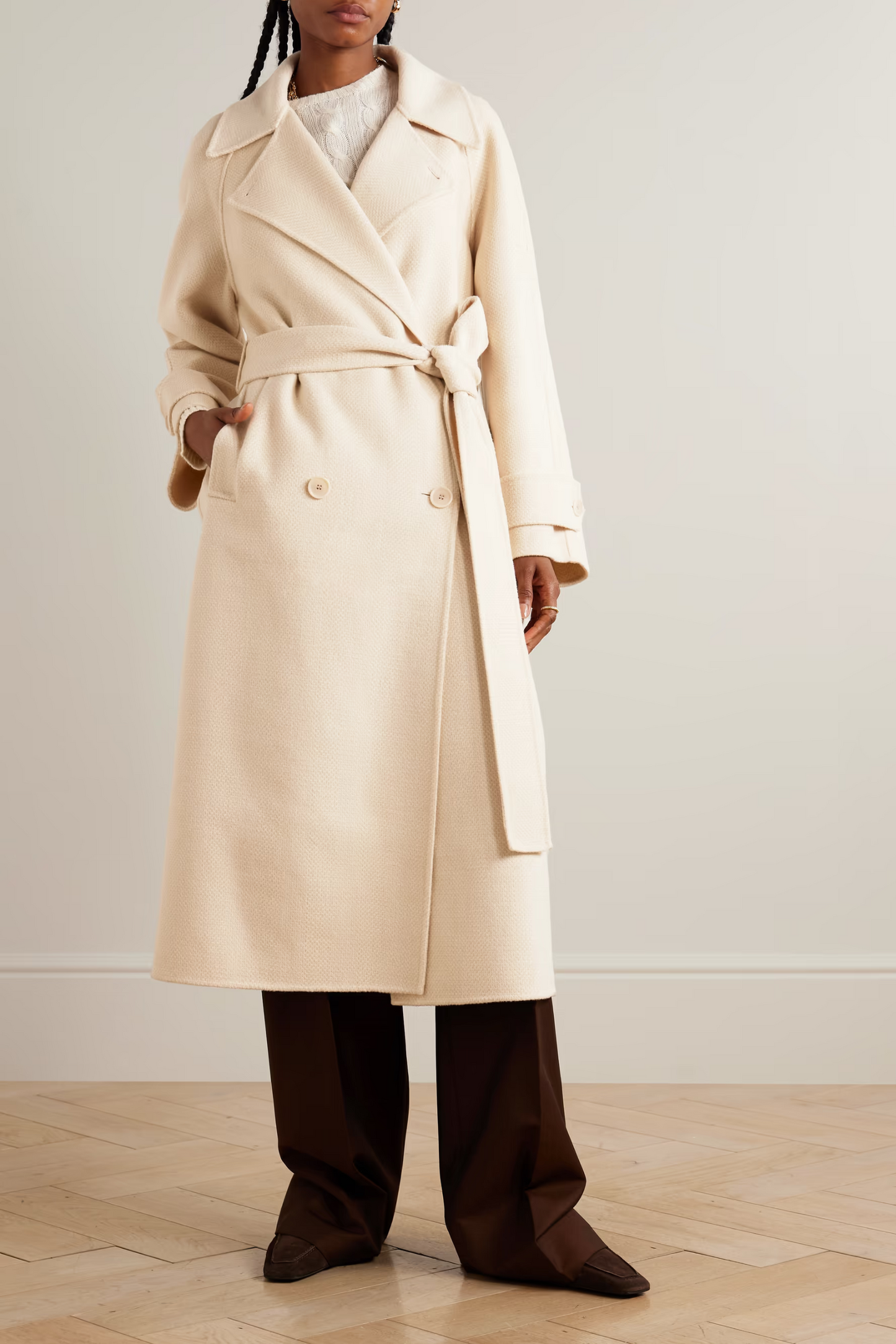 Navarre Belted Wool Coat