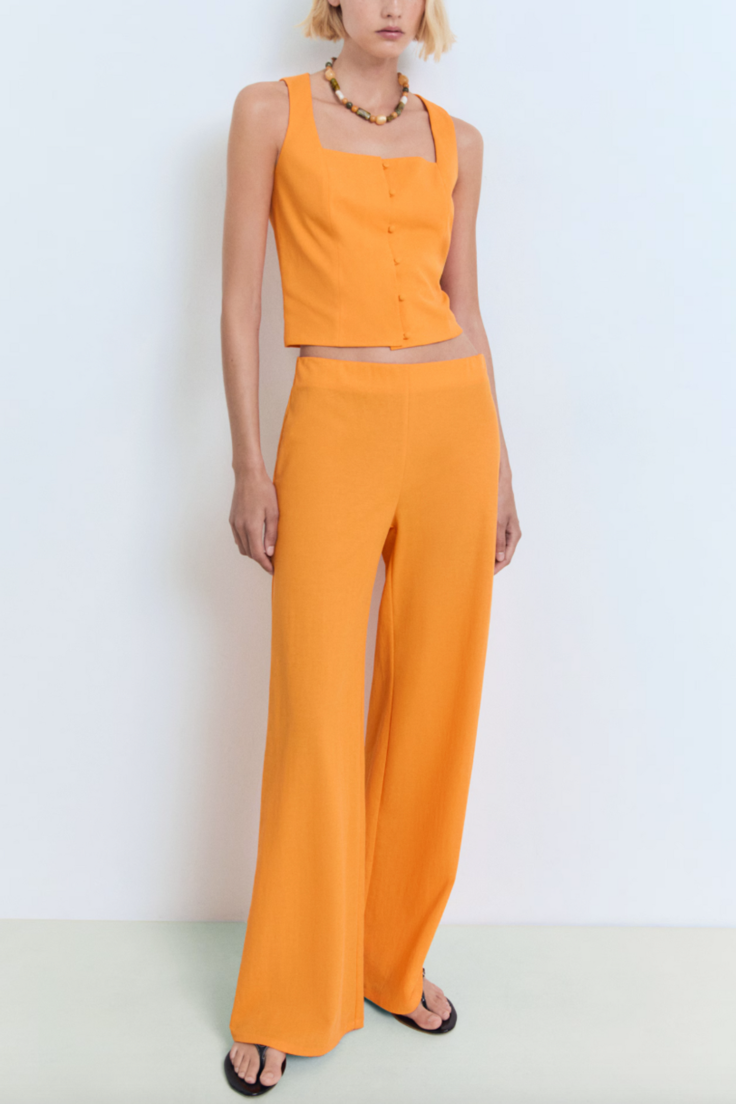 Orange Cotton Co-Ord