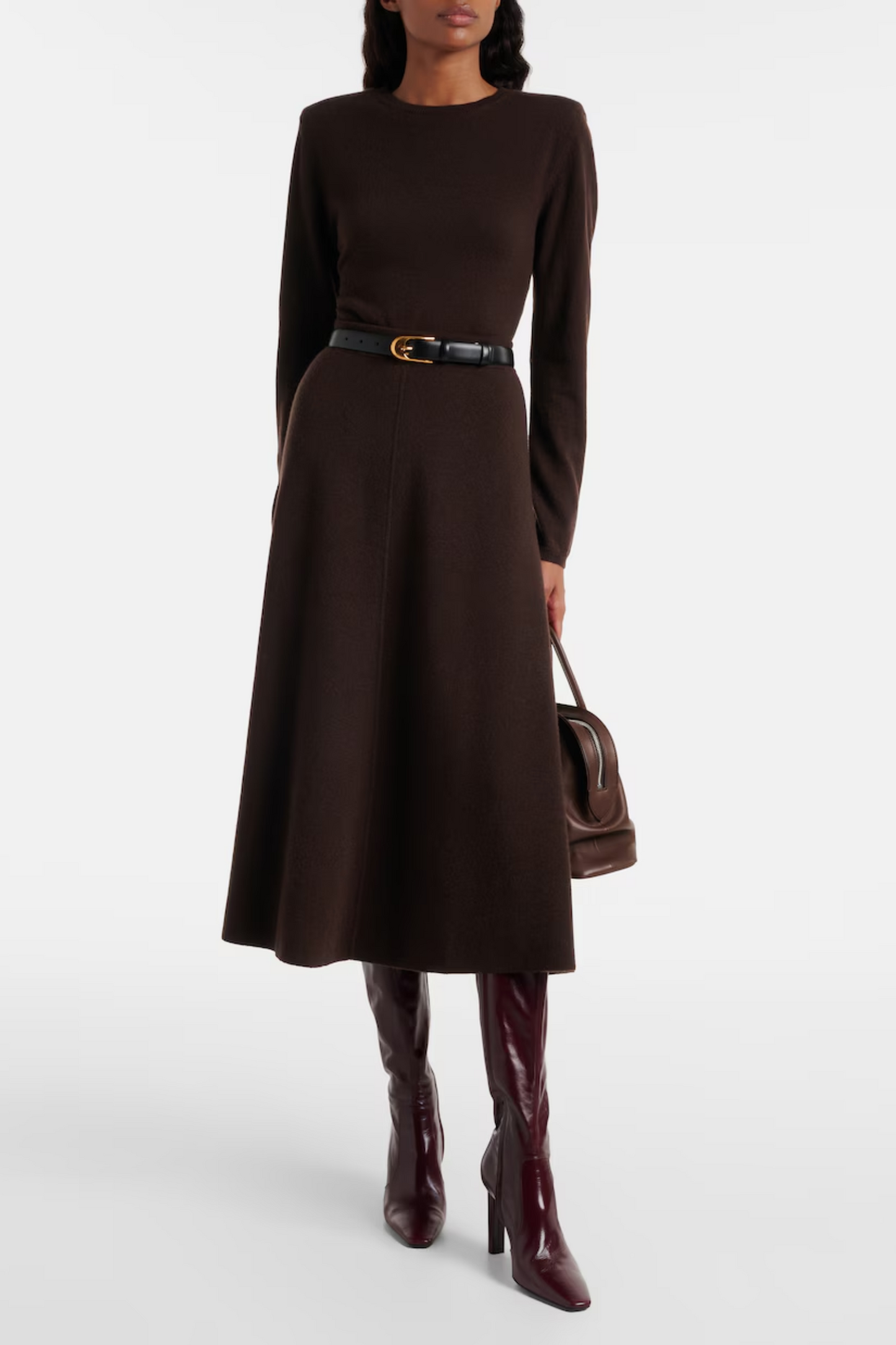 Wool and Cashmere Midi Skirt