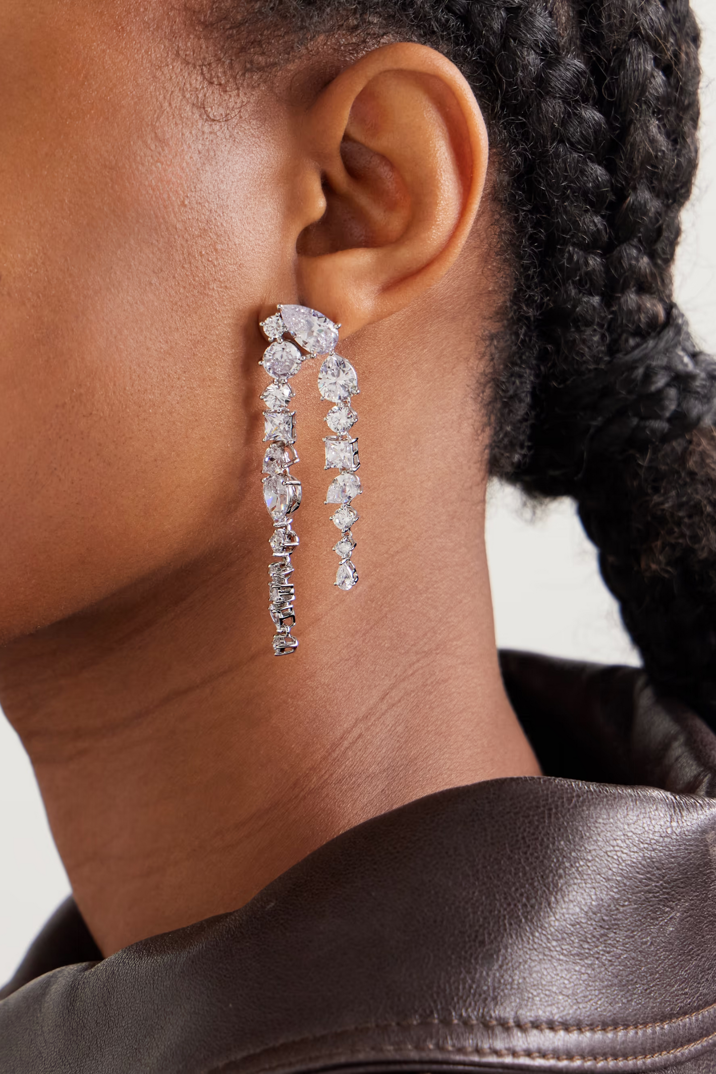 Corus Recycled Silver Cubic Zirconia Earrings