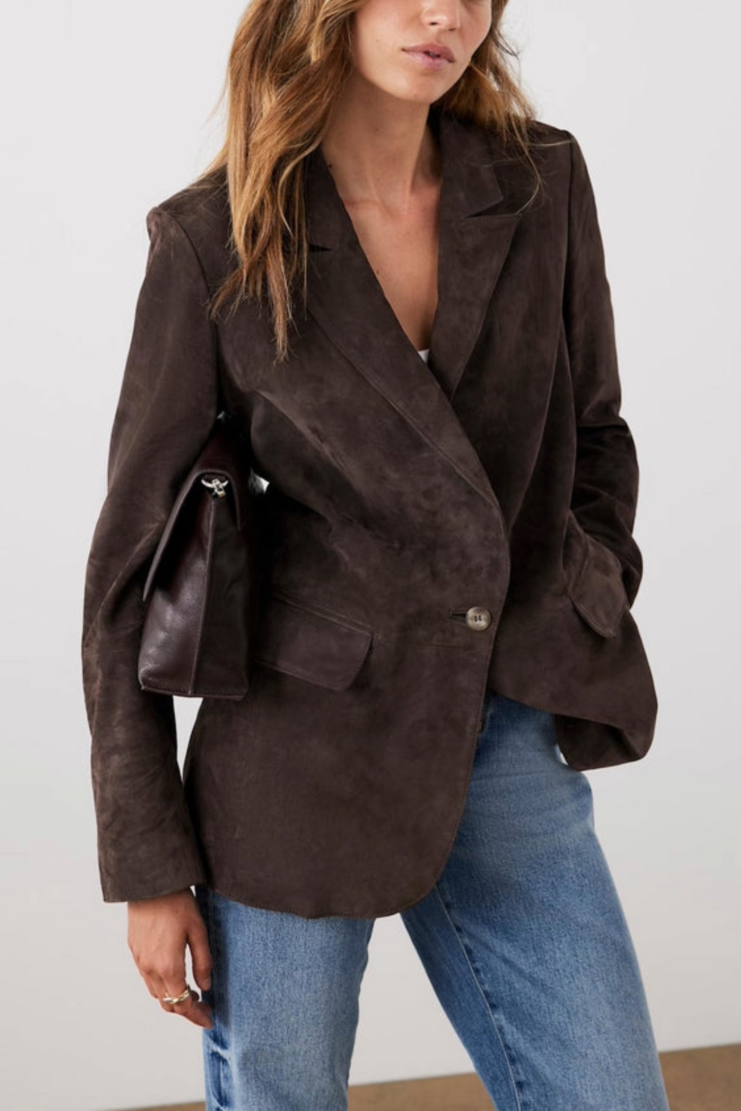 Brown Suede Blazer