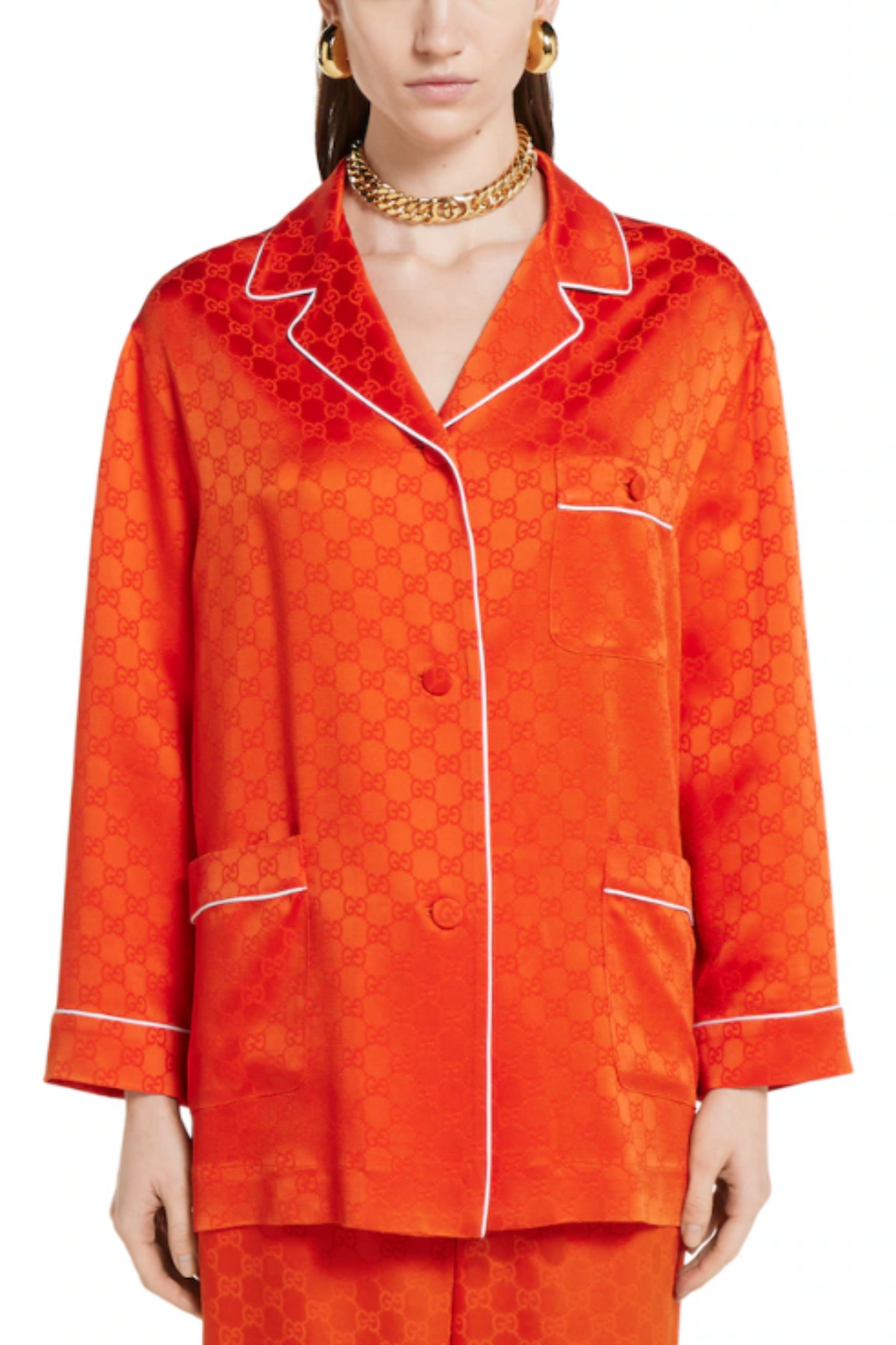 GG Satin Shirt and Trouser