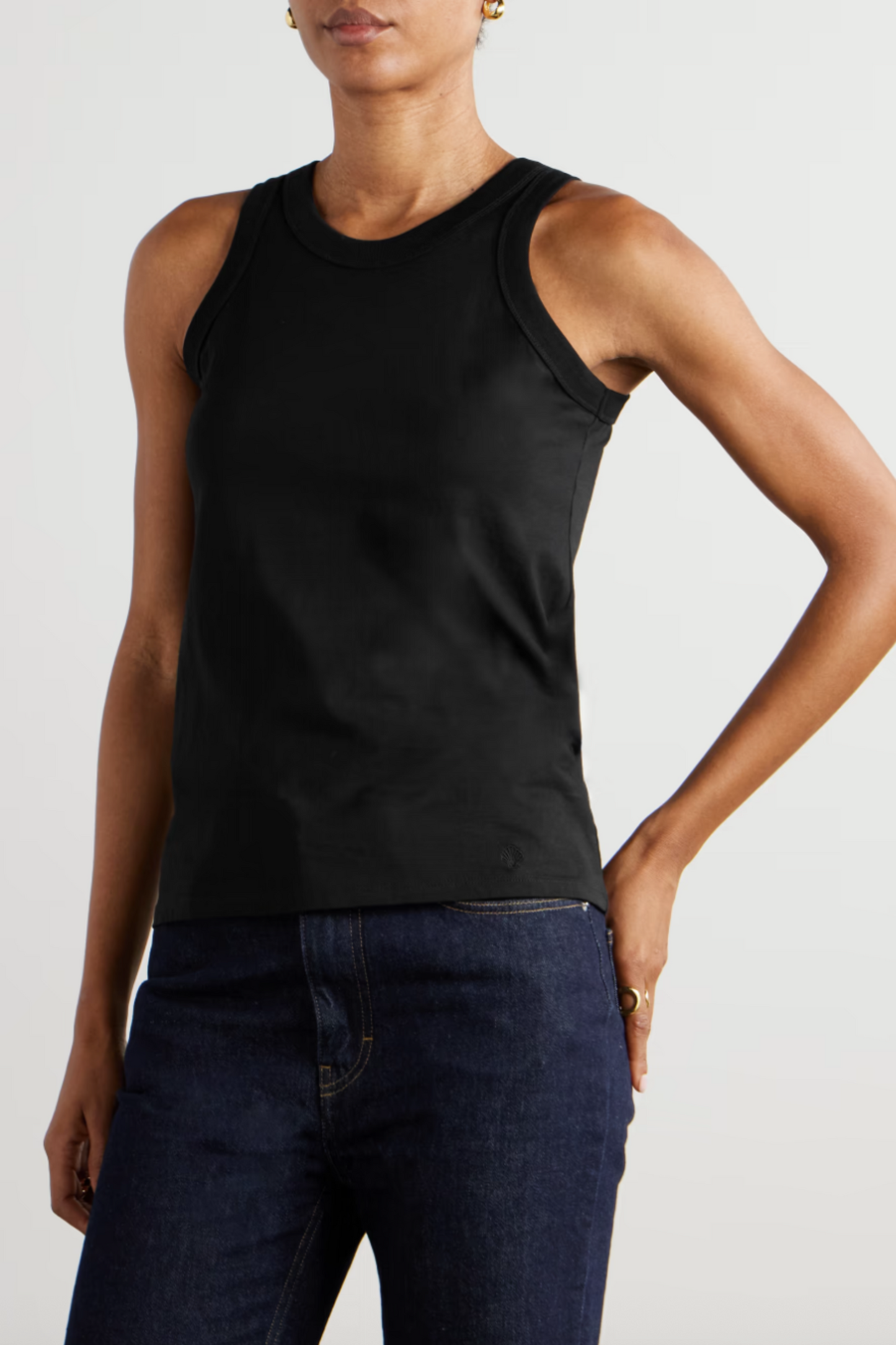 Poso Supima Cotton-Jersey Tank Top