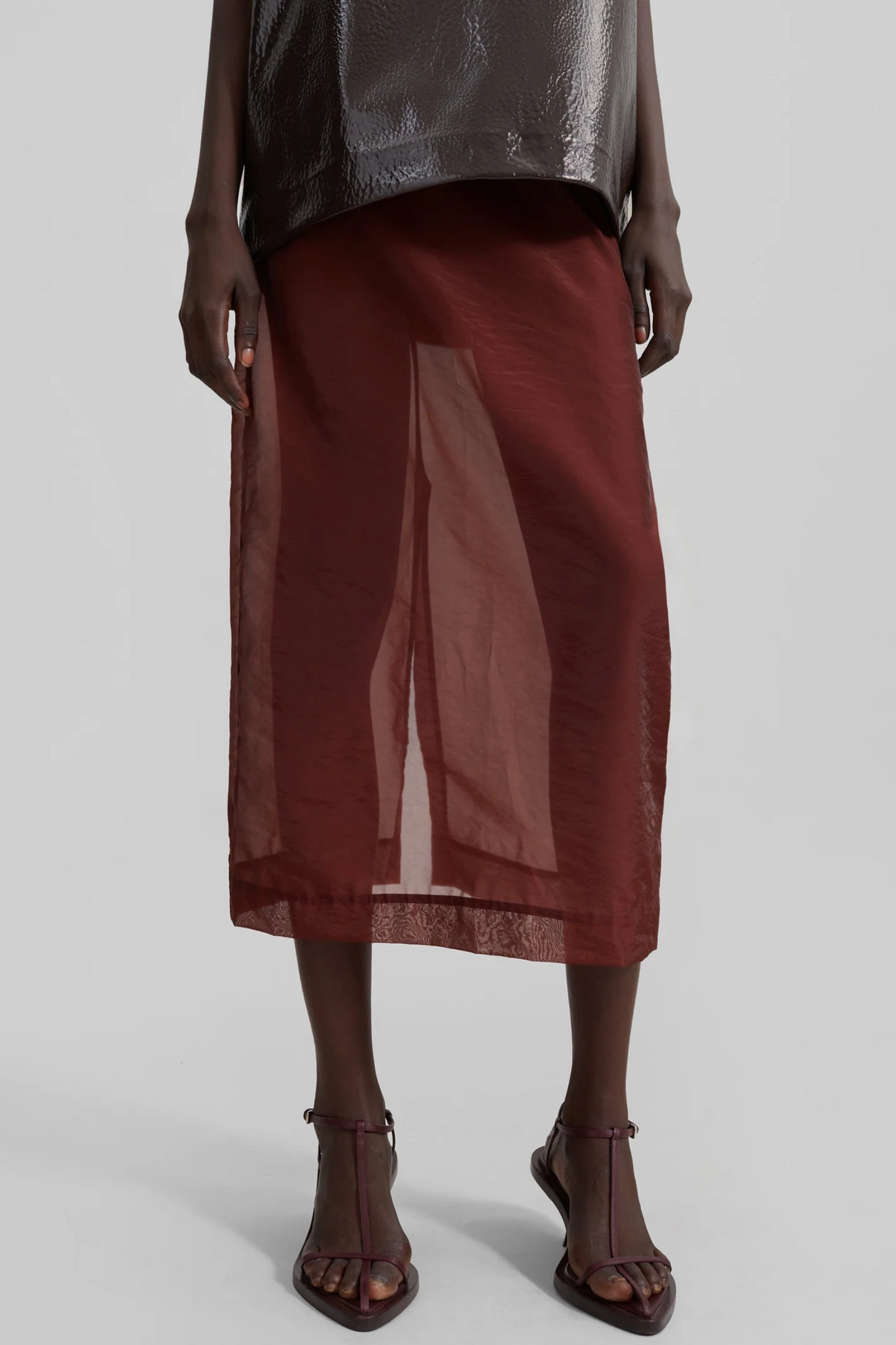 Calliope Semi Sheer Midi Skirt