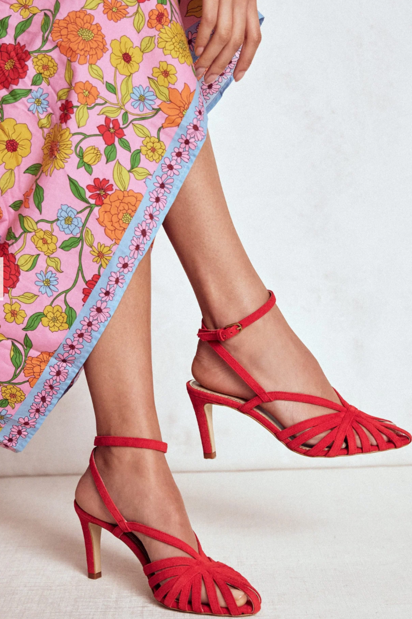 Heeled Cage Sandals