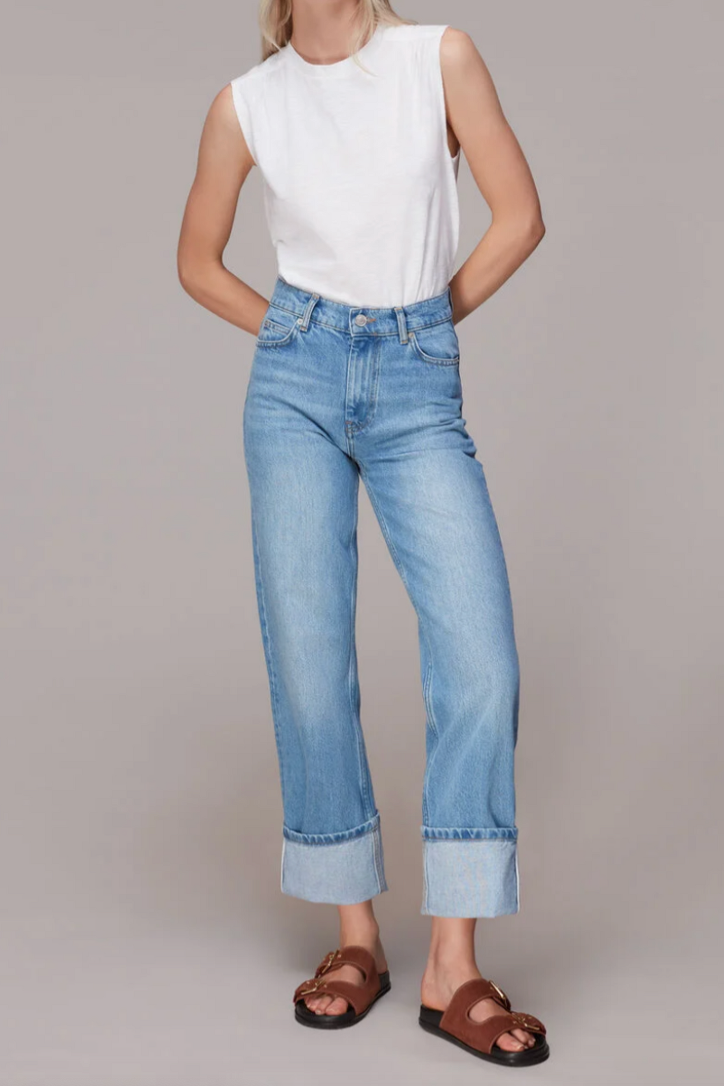 Denim Authentic Alba Turn Up Jean