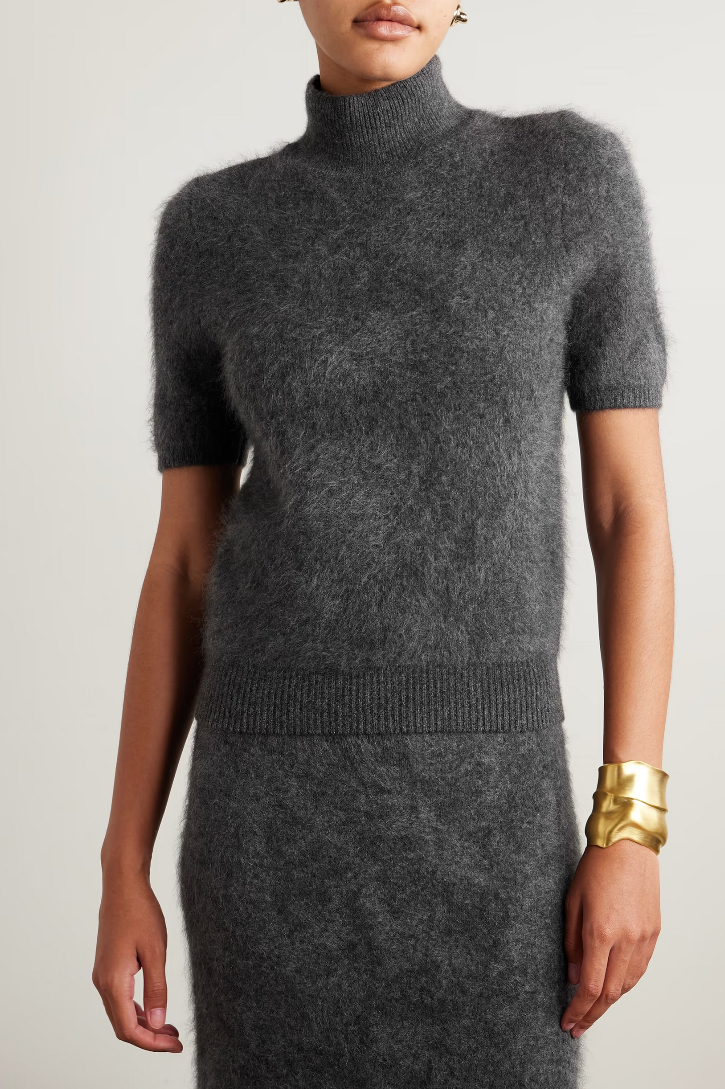 Ari Brushed-cashmere Turtleneck Sweater