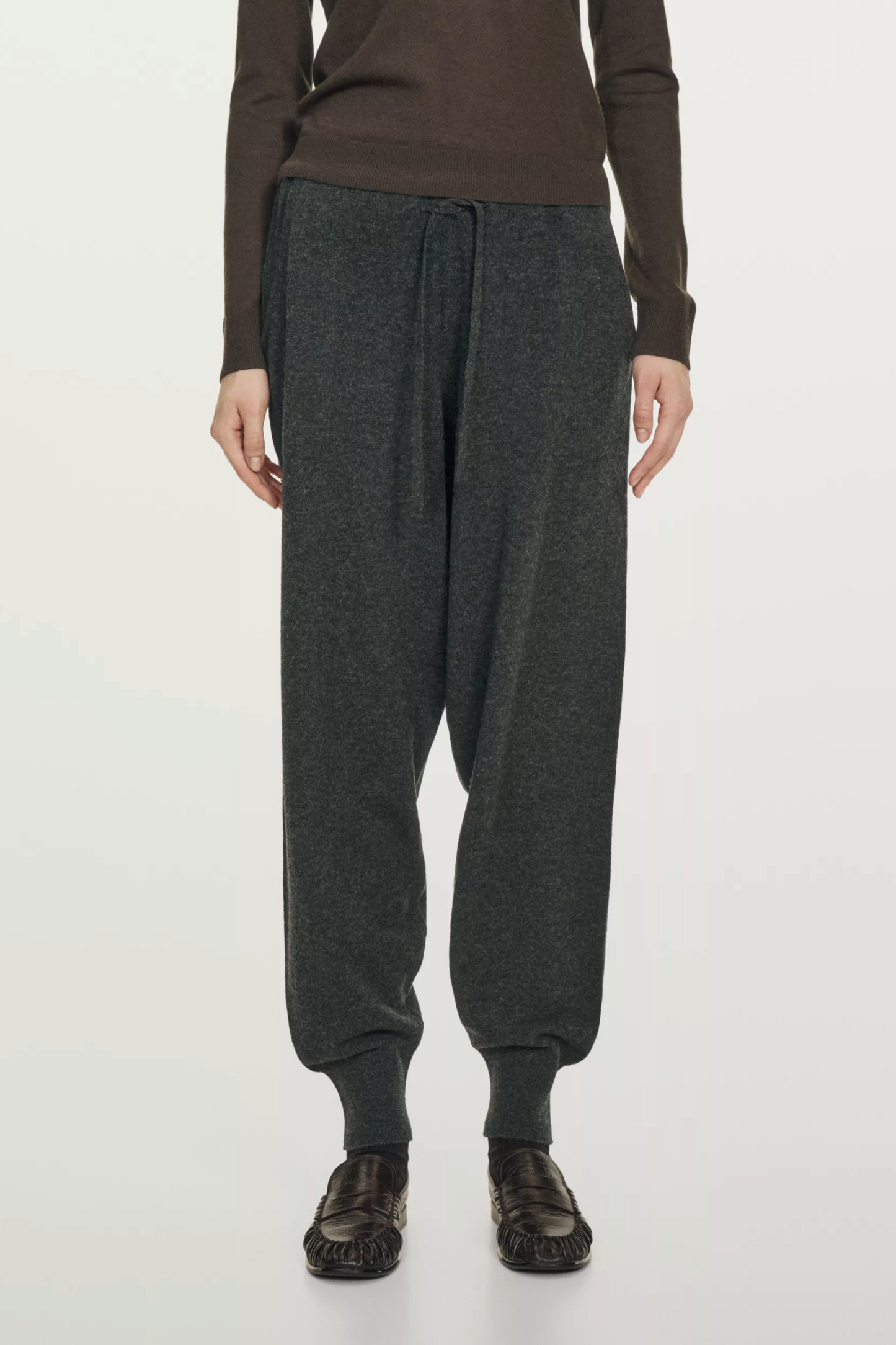 Wool Sarouel Trousers with Pockets