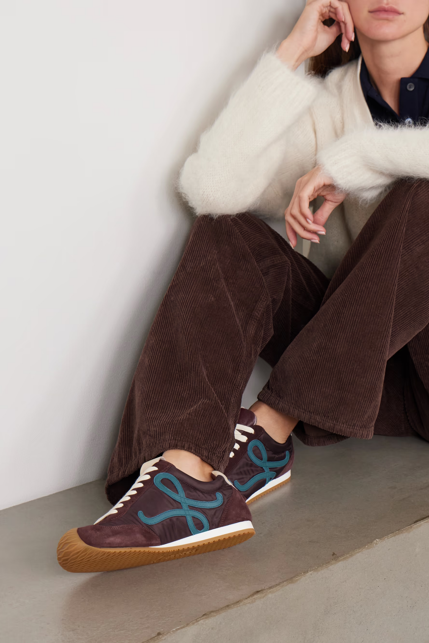Ballet Runner 2.0 Logo-appliquéd Shell, Suede and Leather Sneakers